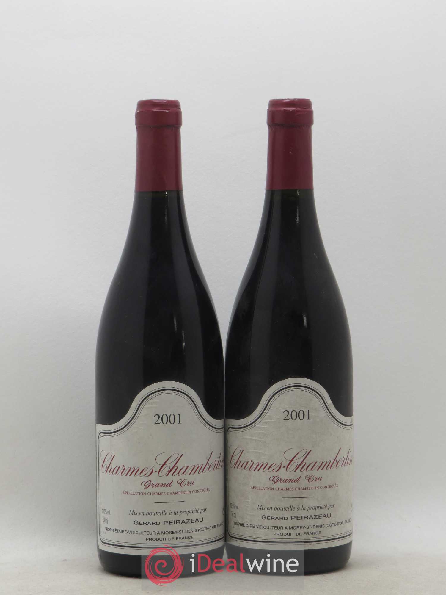 Charmes-Chambertin Grand Cru Peirazeau (Domaine) 2001 - Lot de 2 bouteilles - 0
