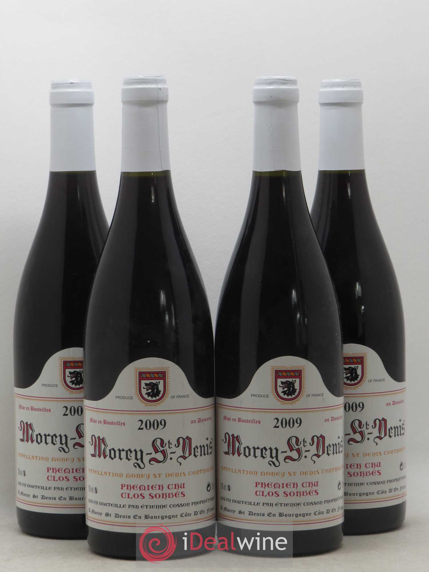 Morey-Saint-Denis 1er Cru Clos Sorbes Cosson 2009 - Lot de 4 bouteilles - 0