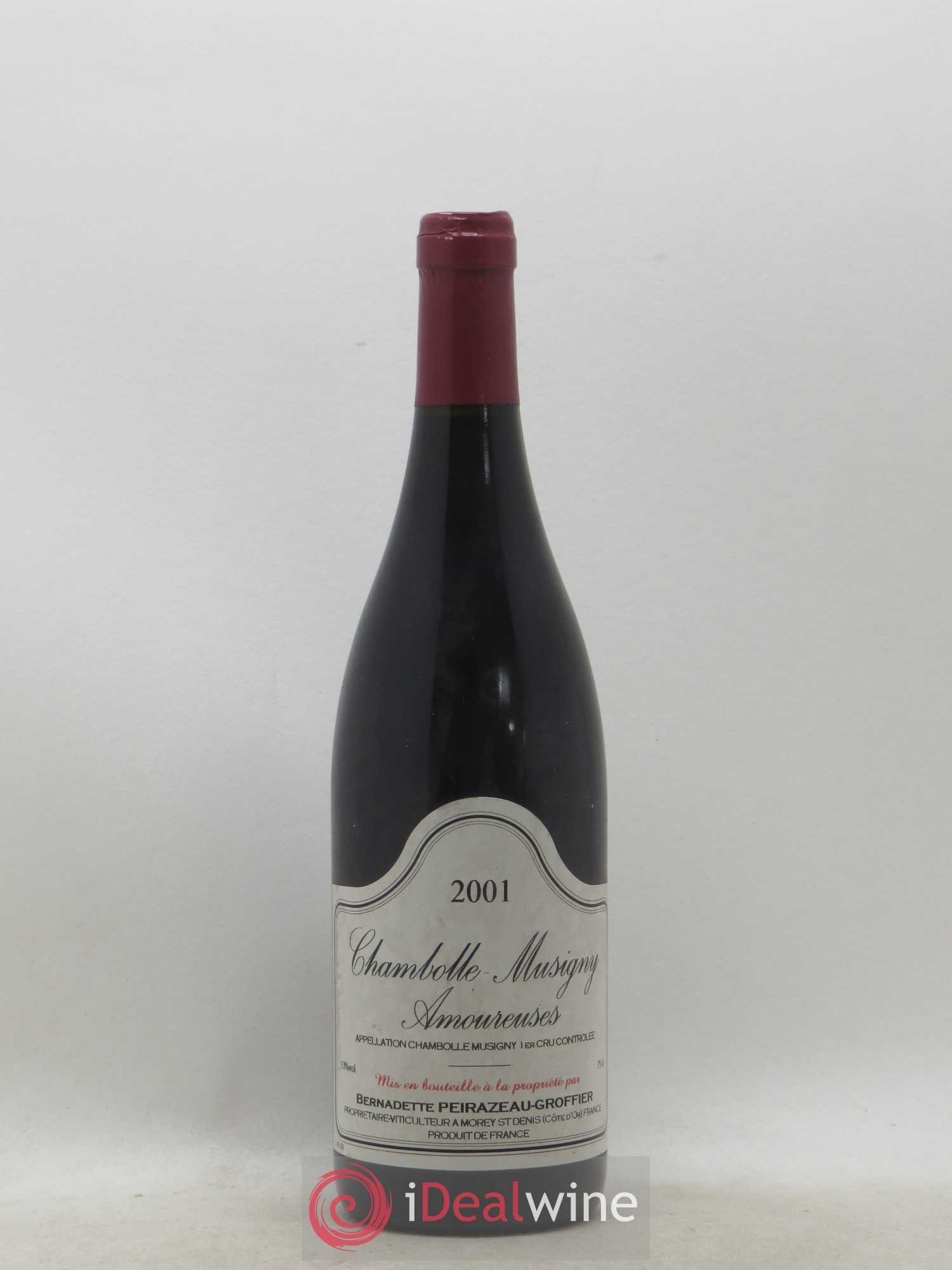 Chambolle-Musigny 1er Cru Les Amoureuses Peirazeau-Groffier 2001 - Lot de 1 bouteille - 0