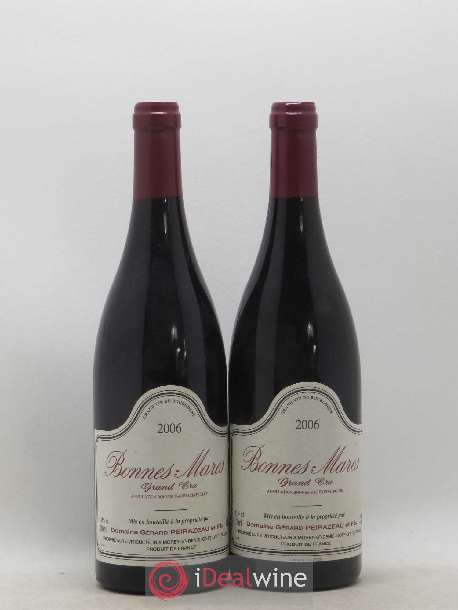 Bonnes-Mares Grand Cru Peirazeau (Domaine) 2006 - Lot de 2 bouteilles - 0