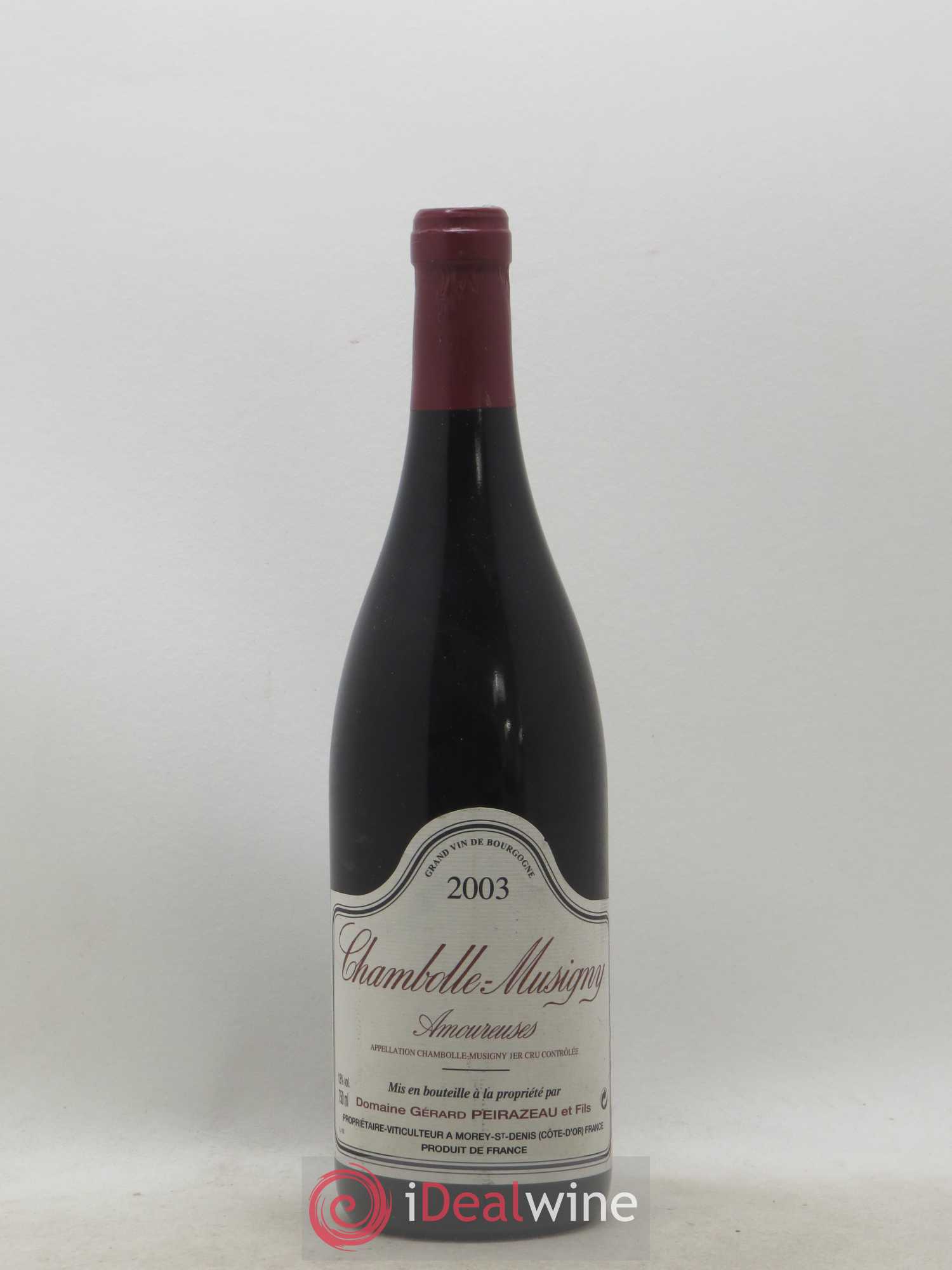 Chambolle-Musigny 1er Cru Les Amoureuses Peirazeau (Domaine) 2003 - Lot de 1 bouteille - 0