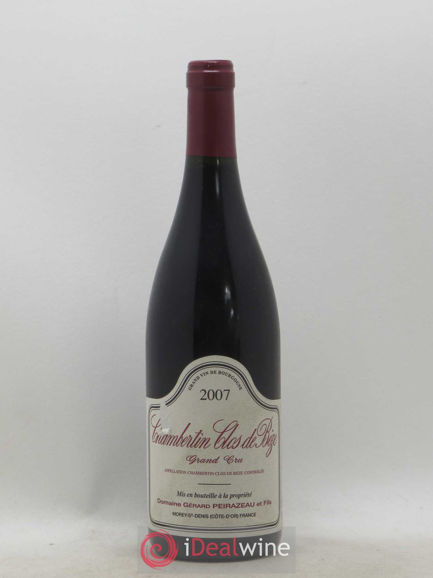 Chambertin Clos de Bèze Grand Cru Domaine Gérard Peirazeau et Fils 2007 - Posten von 1 Flasche - 0
