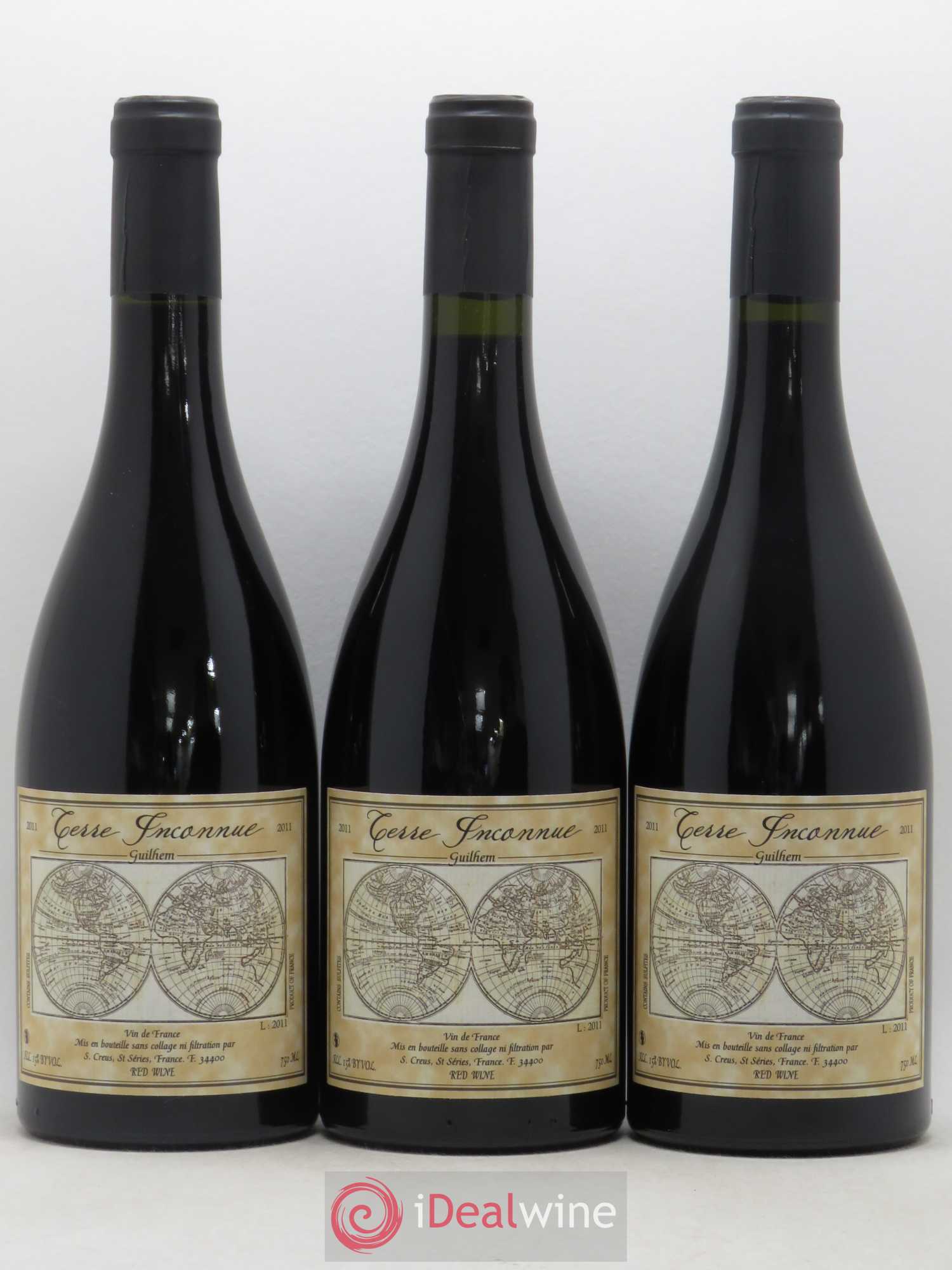 Vin de France Guilhem Terre Inconnue (sans prix de réserve) 2011 - Lot de 3 bouteilles - 0