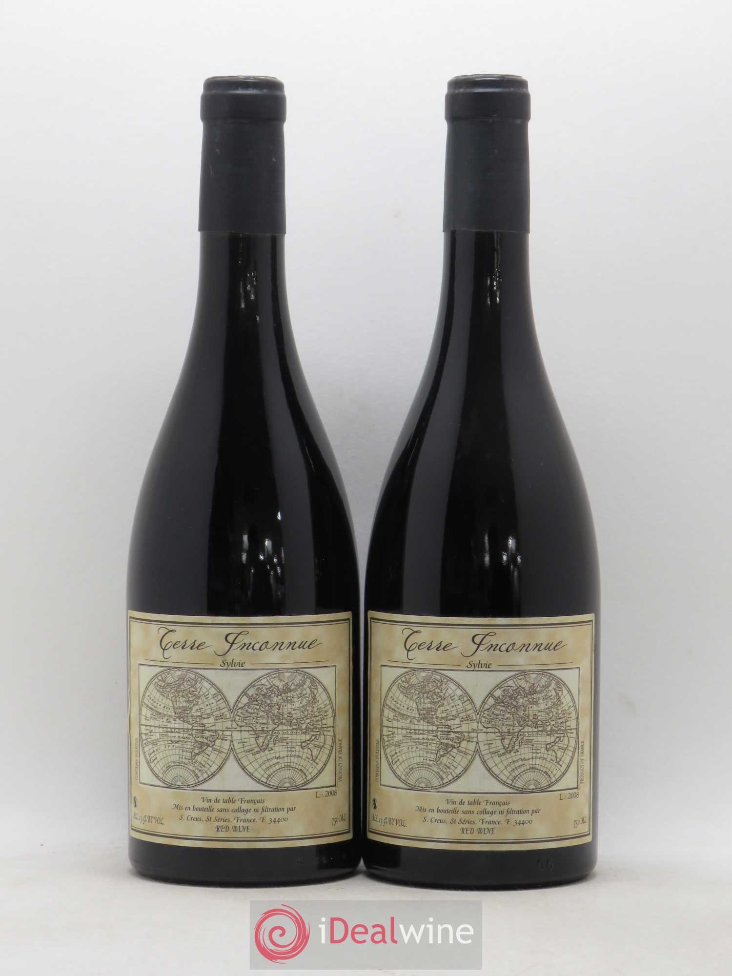 Vin de Table de France Cuvée Sylvie Terre Inconnue (sans prix de réserve) 2008 - Lot de 2 bouteilles - 0