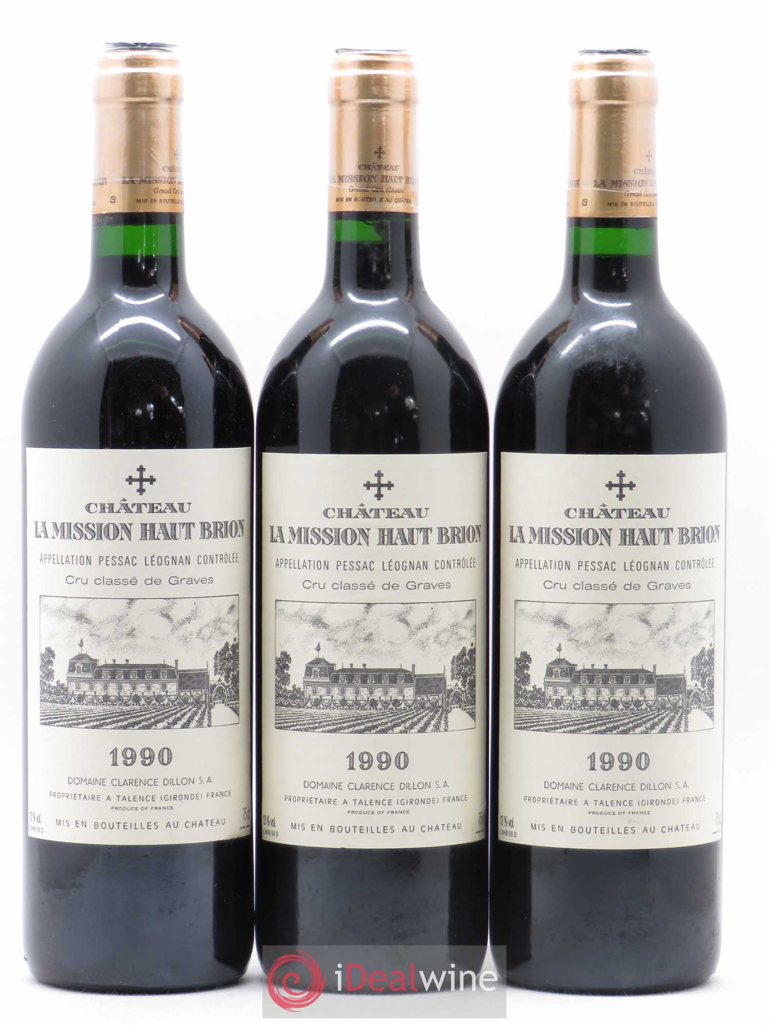 Château la Mission Haut-Brion Cru Classé de Graves 1990 - Lotto di 12 bottiglie - 4