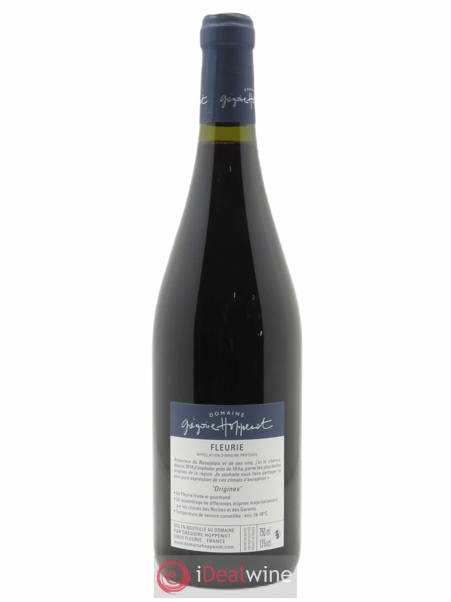 Fleurie Origines Grégoire Hoppenot (Domaine) 2020 - Lot de 1 bouteille - 1