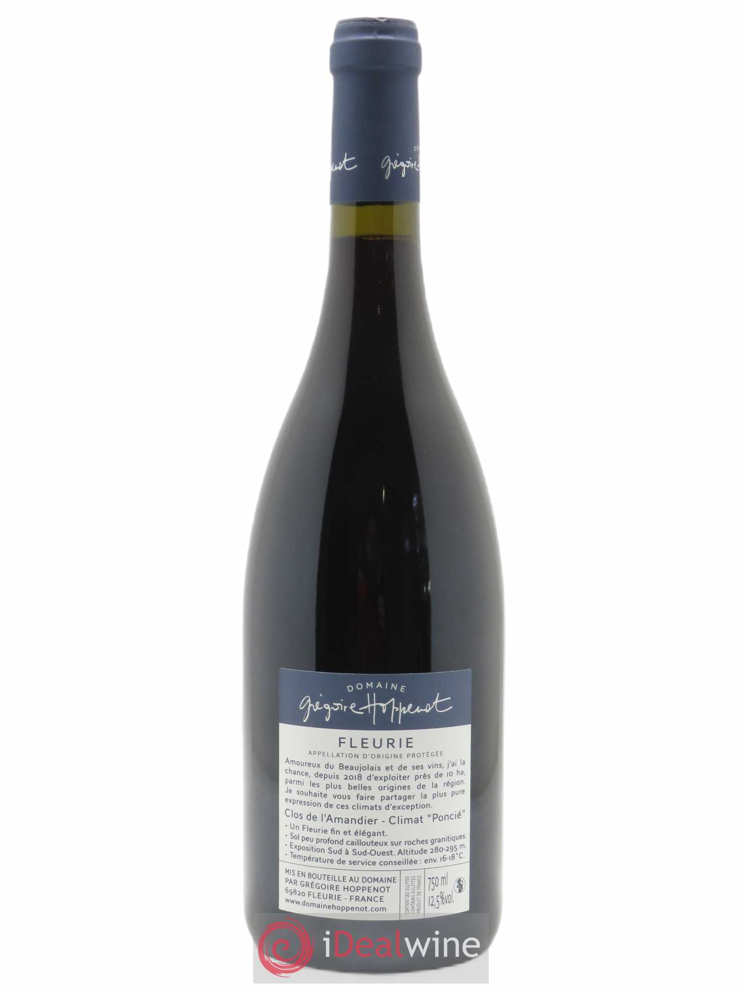 Fleurie Clos de l'Amandier Grégoire Hoppenot (Domaine) 2020 - Lot de 1 bouteille - 1