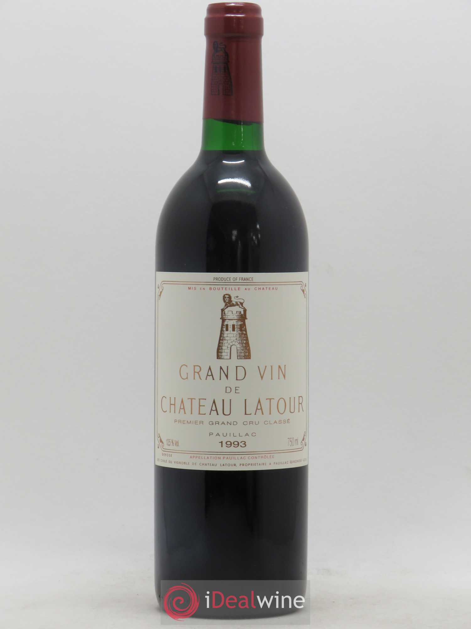 Château Latour 1er Grand Cru Classé 1993 - Lot de 1 bouteille - 0