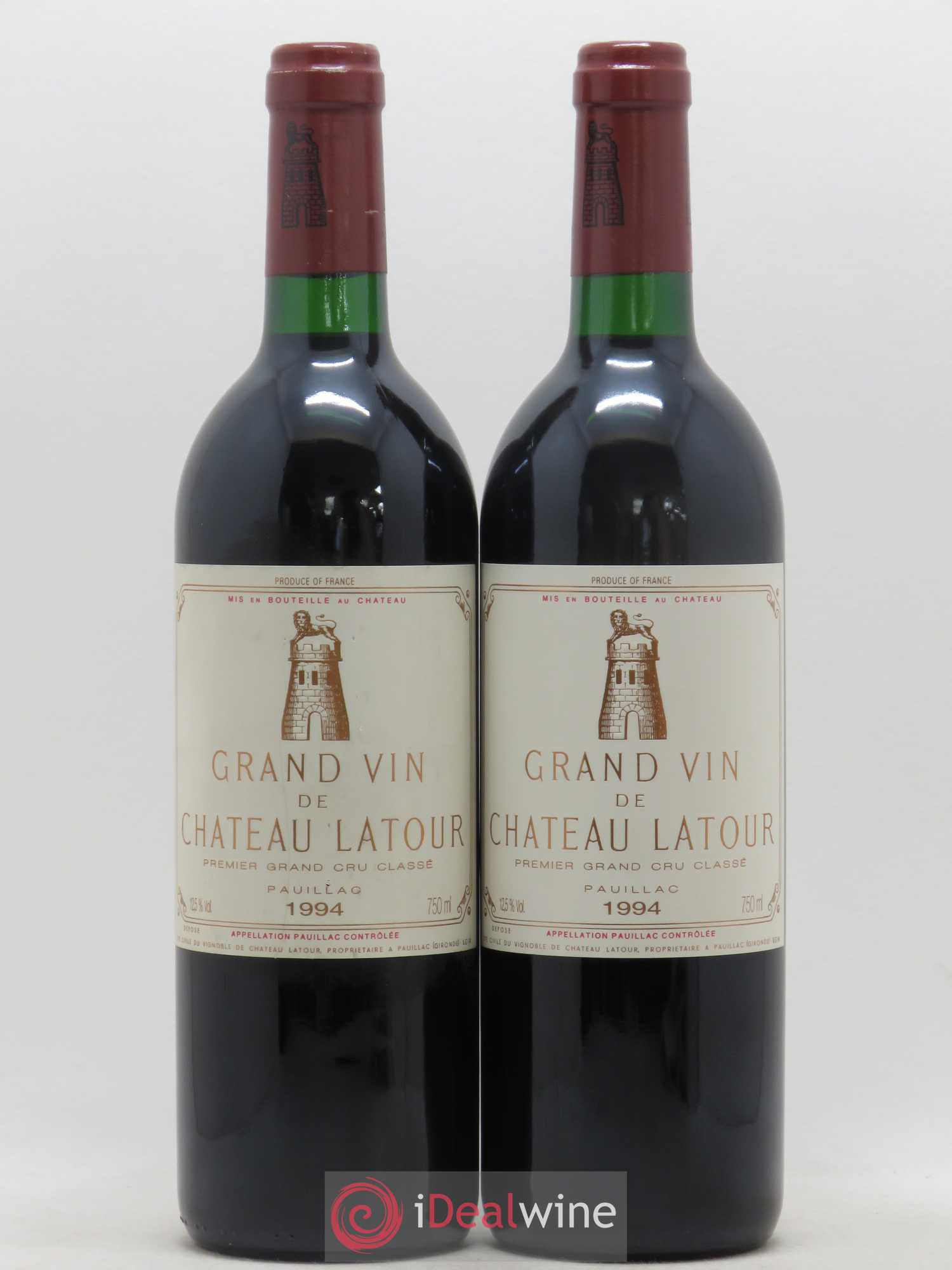 Château Latour 1er Grand Cru Classé 1994 - Lot de 2 bouteilles - 0