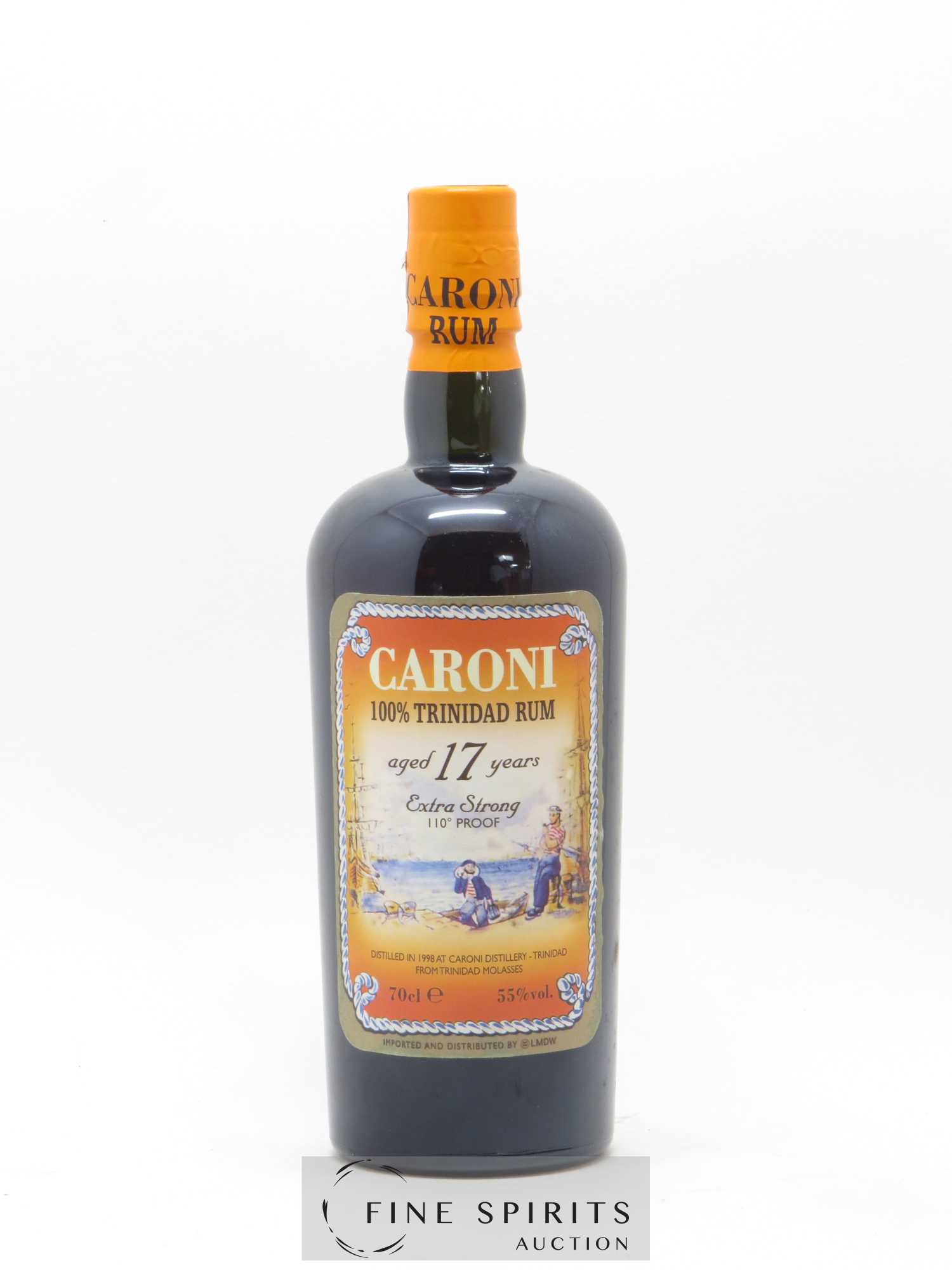 Caroni 17 years 1998 Of. 110° Proof bottled 2015 LMDW Extra Strong - Lot de 1 bouteille - 1