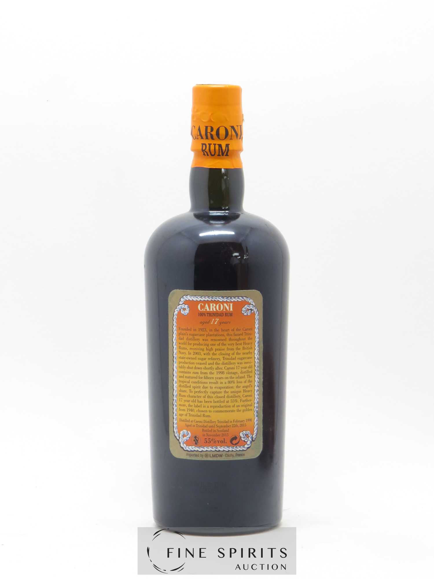 Caroni 17 years 1998 Of. 110° Proof bottled 2015 LMDW Extra Strong - Lot de 1 bouteille - 2