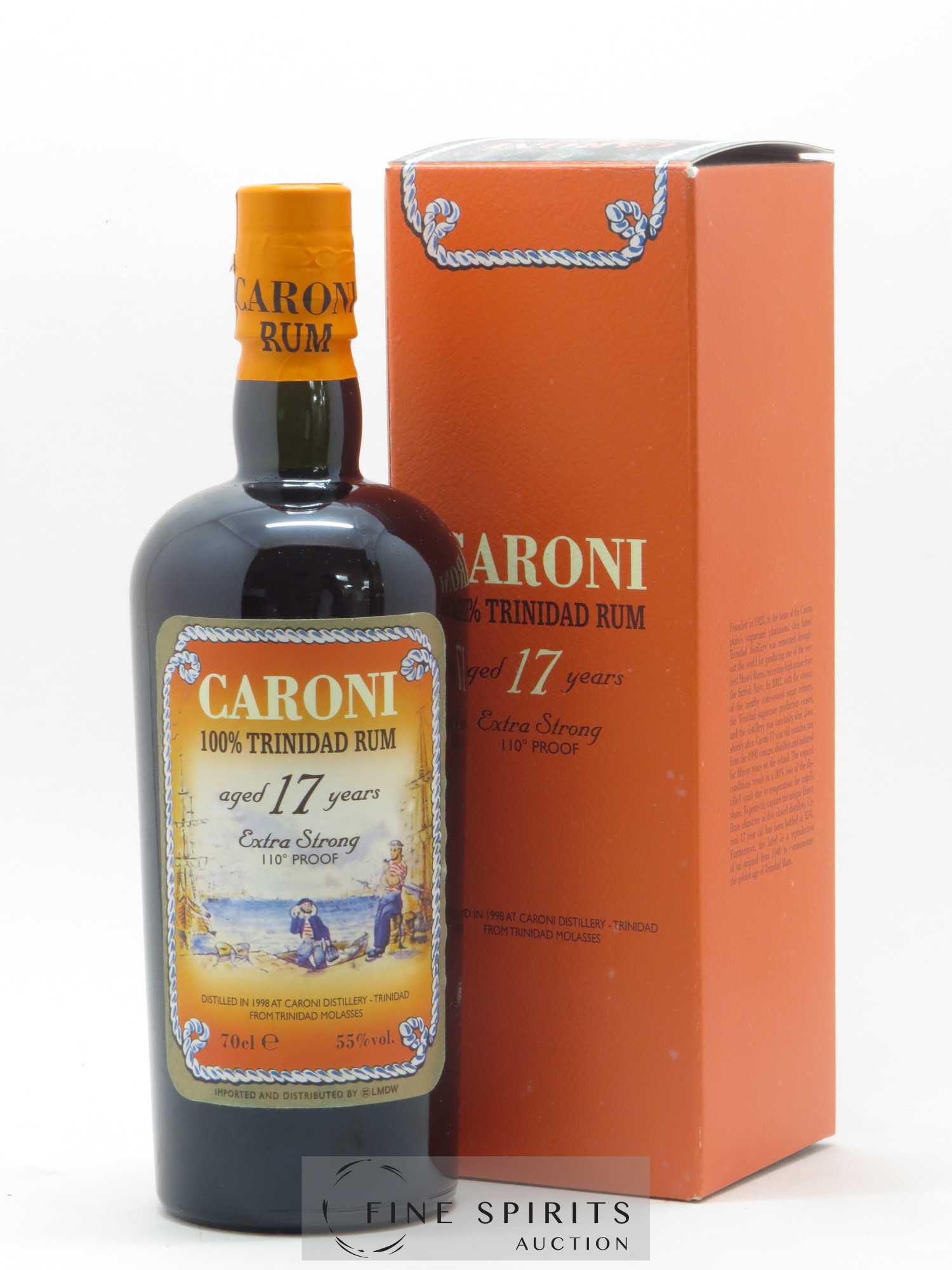 Caroni 17 years 1998 Of. 110° Proof bottled 2015 LMDW Extra Strong - Lot de 1 bouteille - 0