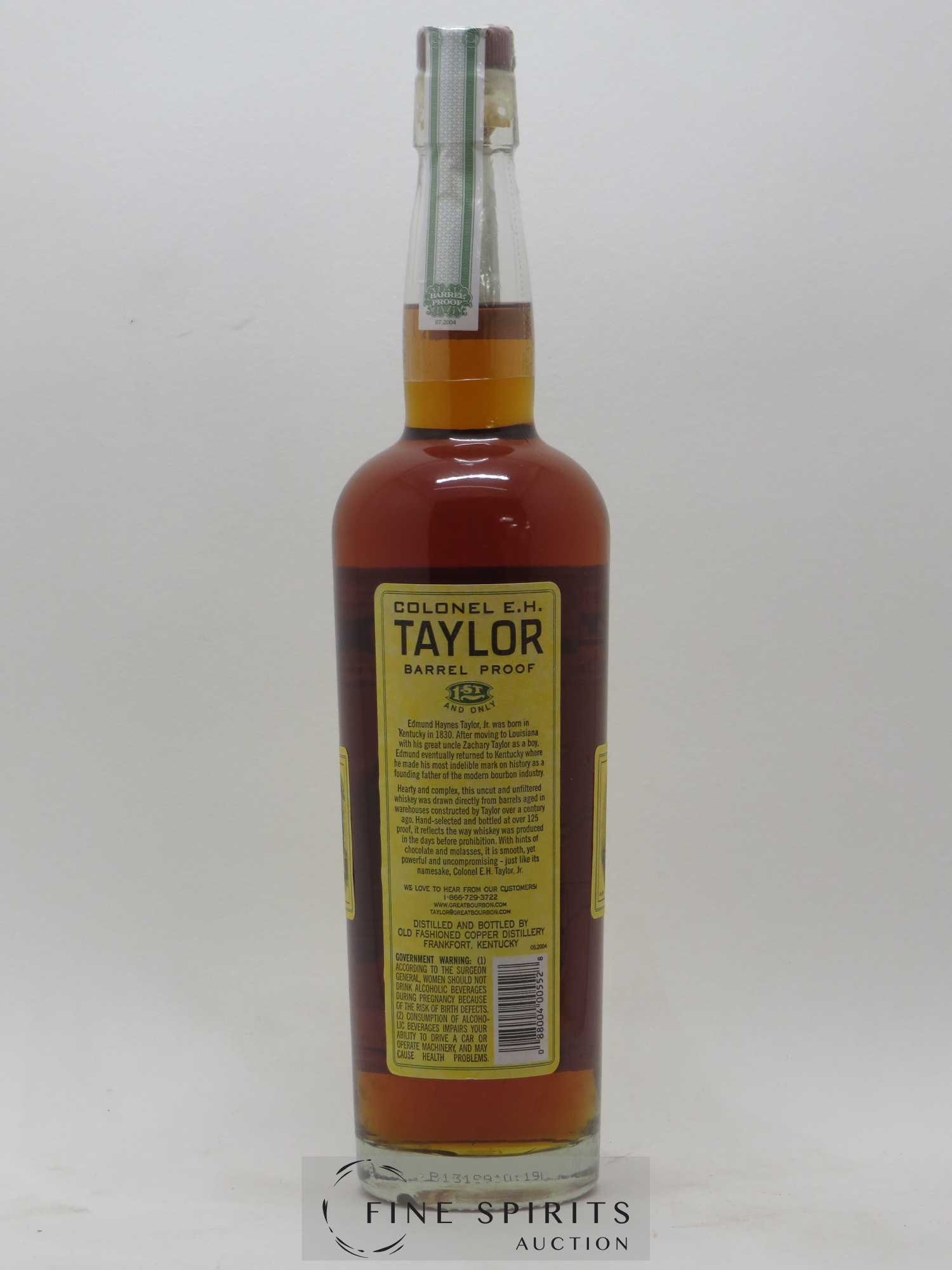 E.H. Taylor Of. Barrel Proof Uncut & Unfiltered 1st and Only (67,7°) - Lot de 1 bouteille - 2