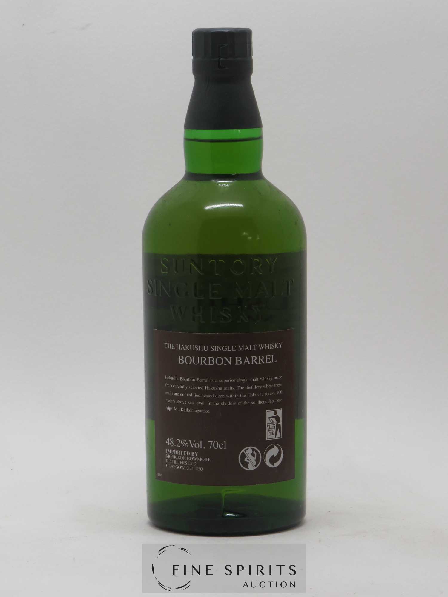Hakushu Of. Bourbon Barrel Non-Chill Filtered Morrison Bowmore - Lot de 1 bouteille - 2