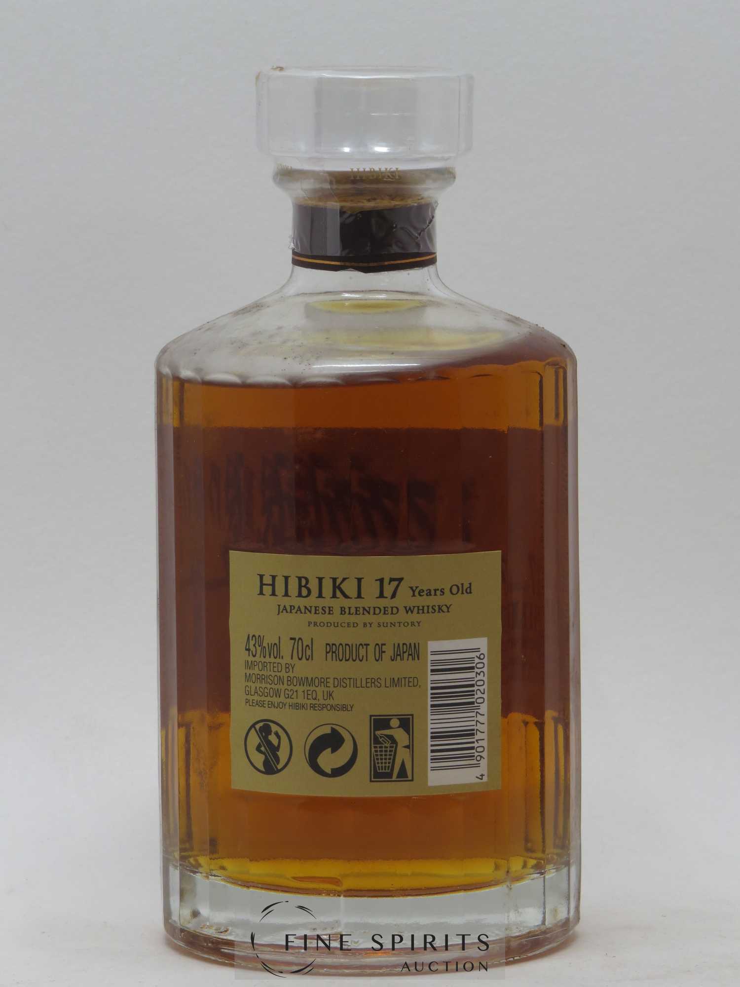 Hibiki 17 years Of. Suntory - Lot de 1 bouteille - 2