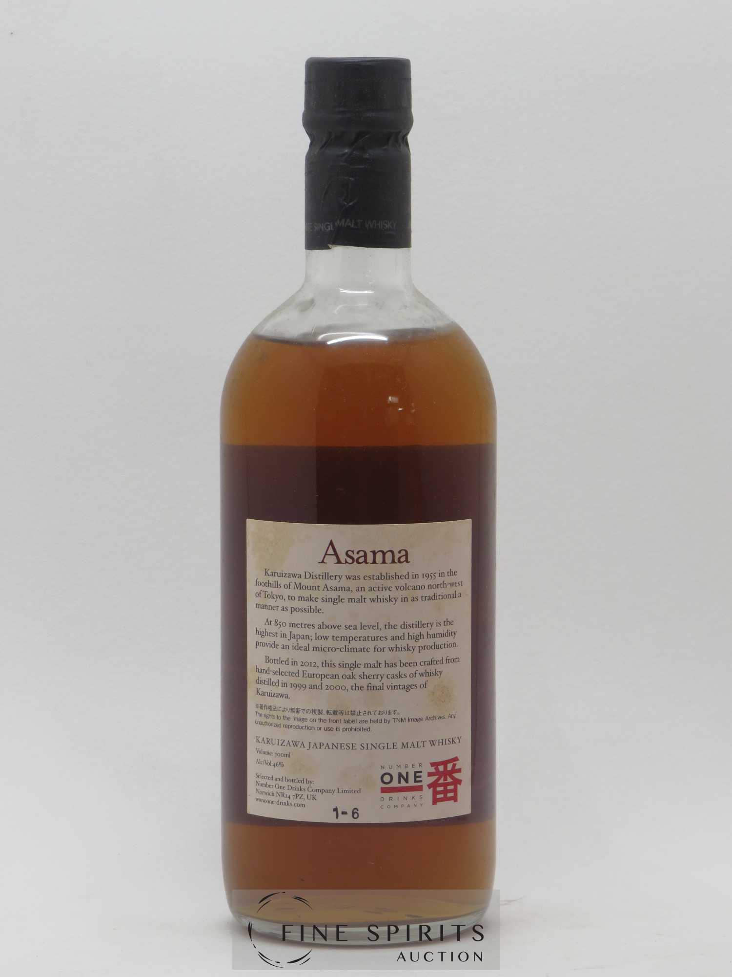 Asama Number One Drinks Karuizawa 1999 - 2000 bottled 2012 - Lot de 1 bouteille - 2