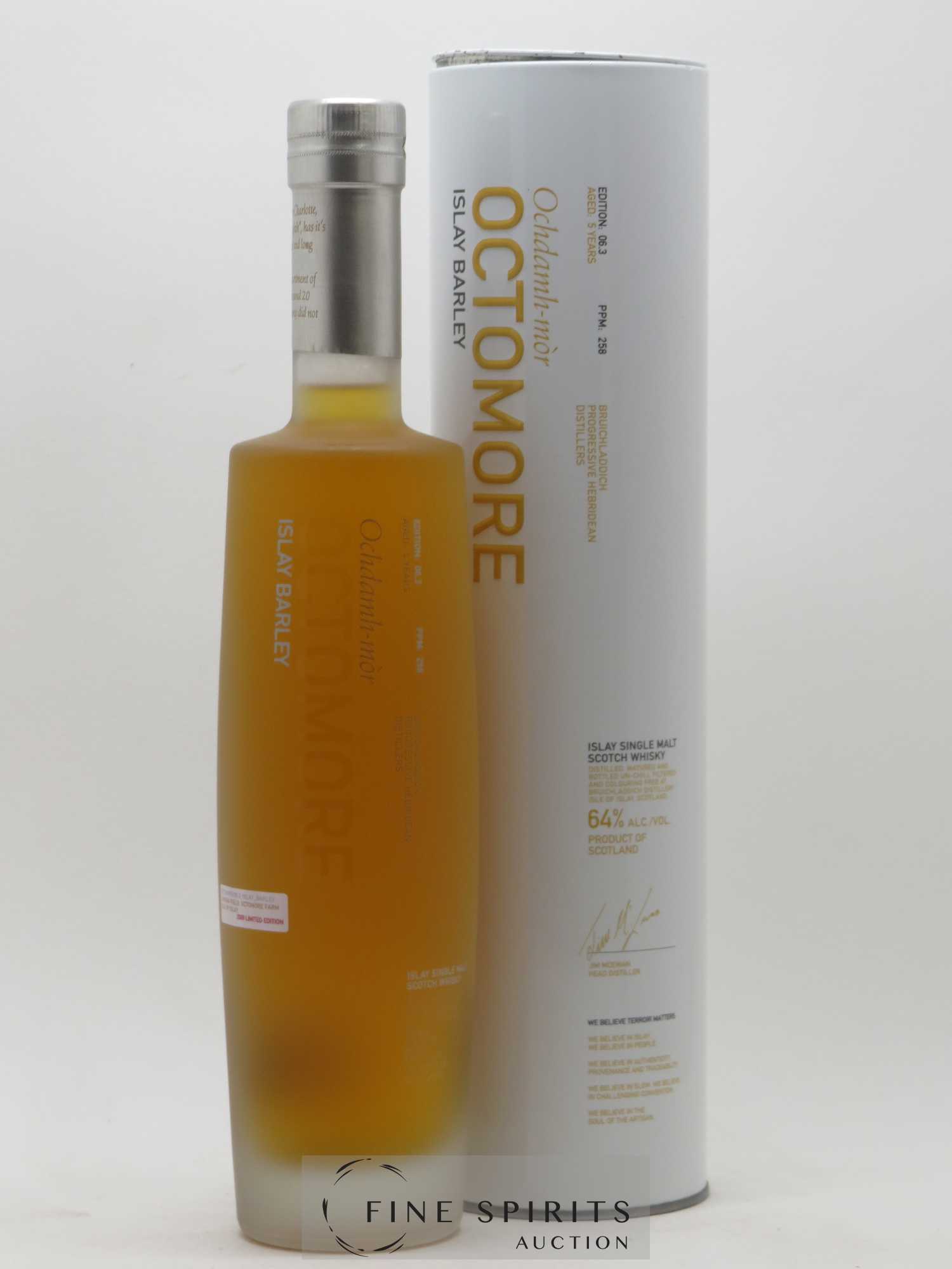 Octomore 5 years Of. Edition 06.3 Islay Barley 2009 Limited Edition - Posten von 1 Flasche - 0