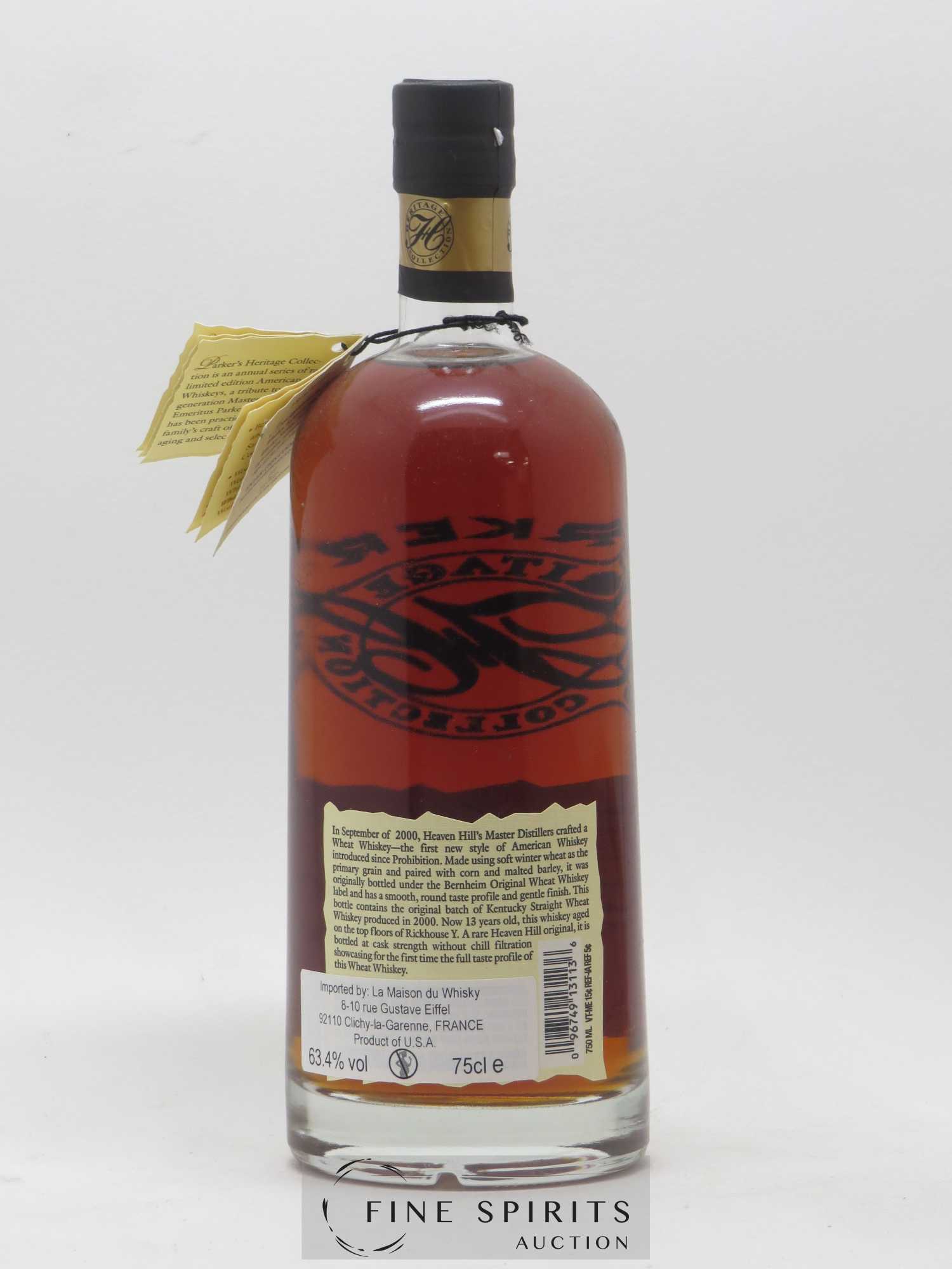 Parker's 13 years 2000 Of. Heritage Collection Cask Strengh Original Batch - Lot de 1 bouteille - 1