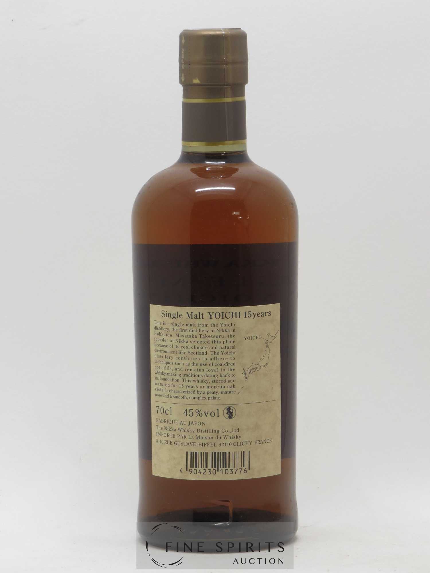 Yoichi 15 years Of. Nikka Whisky - Posten von 1 Flasche - 2