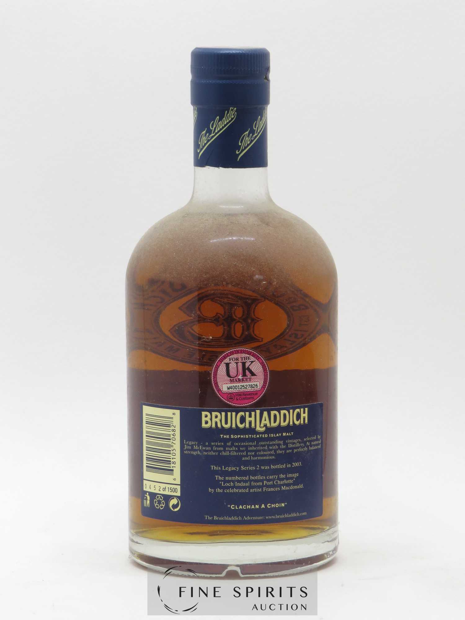 Bruichladdich 37 years Of. Legacy Series II One of 1500 - bottled 2003 - Lot de 1 bouteille - 2