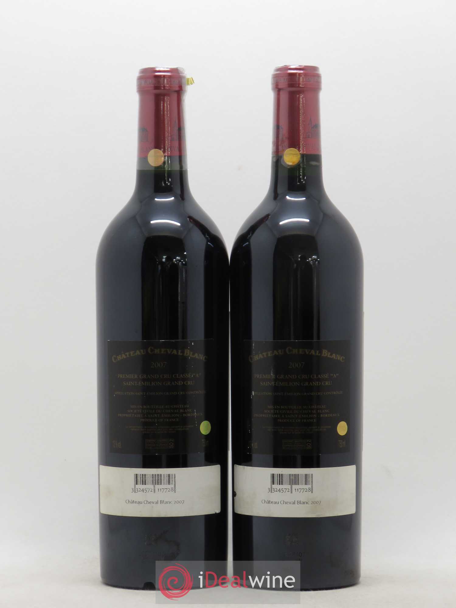 Château Cheval Blanc 1er Grand Cru Classé A 2007 - Lot de 2 bouteilles - 1