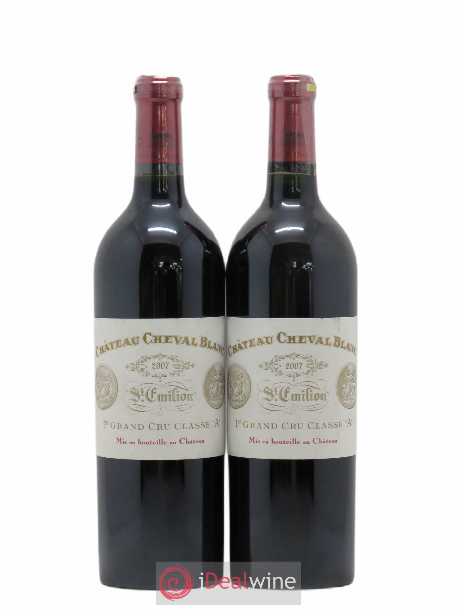 Château Cheval Blanc 1er Grand Cru Classé A 2007 - Lot de 2 bouteilles - 0