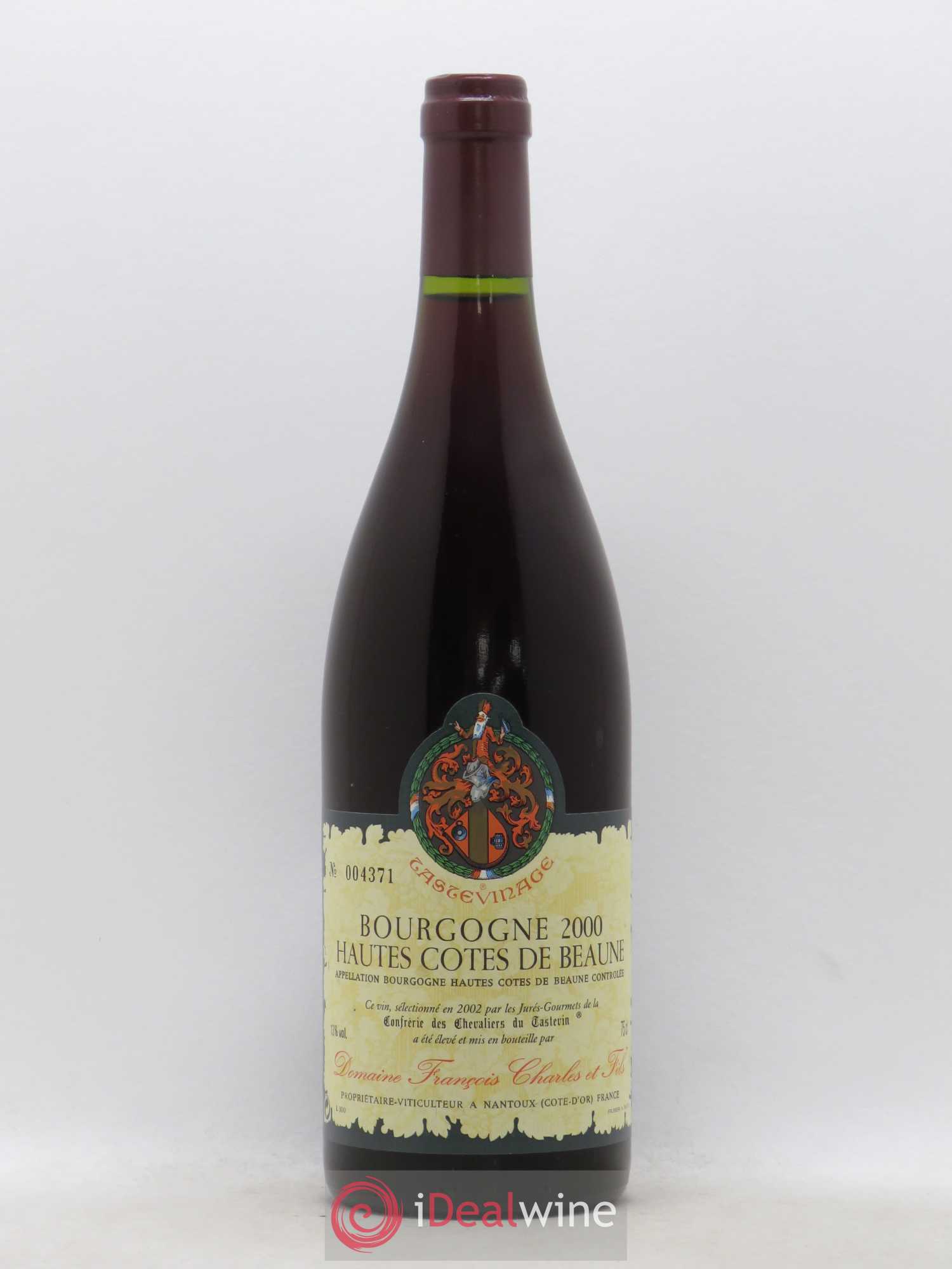 Hautes-Côtes de Beaune Domaine François Charles et Fils Tastevinage 2000 - Posten von 1 Flasche - 0