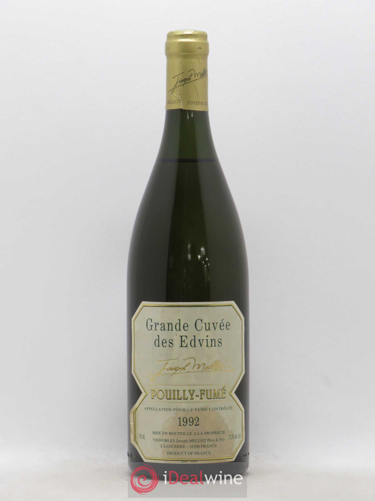 Pouilly-Fumé Grande Cuvee des Edvins Joseph Mellot 1992 - Posten von 1 Flasche - 0