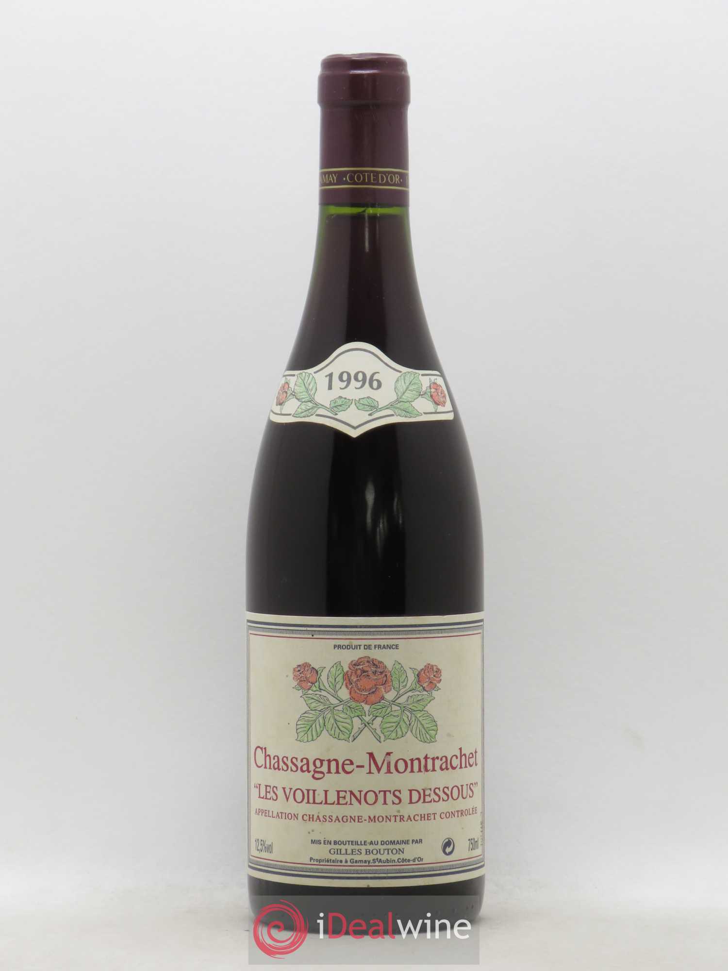 Chassagne-Montrachet Les Voillenots Dessous Domaine Gilles Bouton 1996 - Posten von 1 Flasche - 0