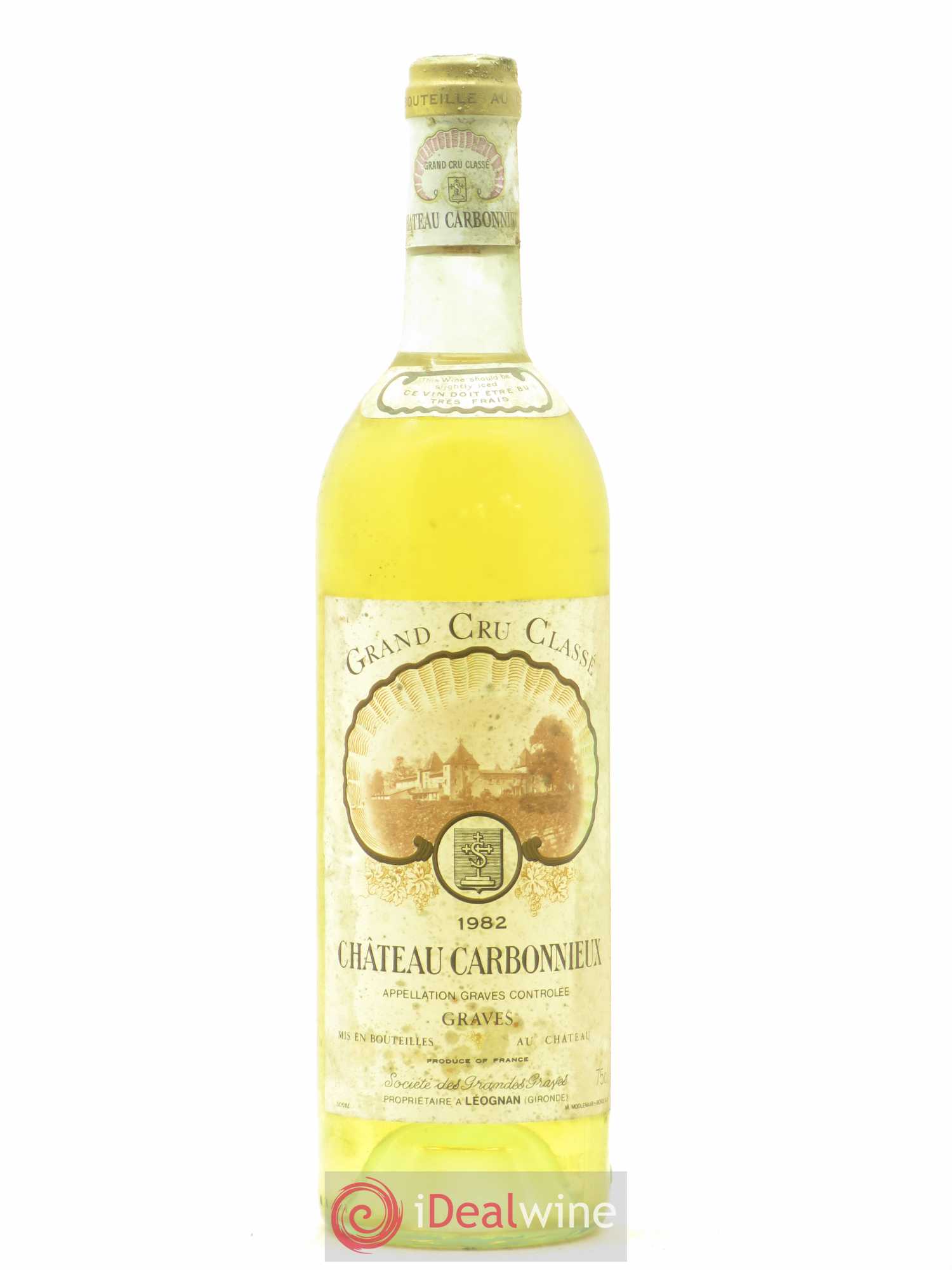 Château Carbonnieux Cru Classé de Graves 1982 - Lot de 1 bouteille - 0