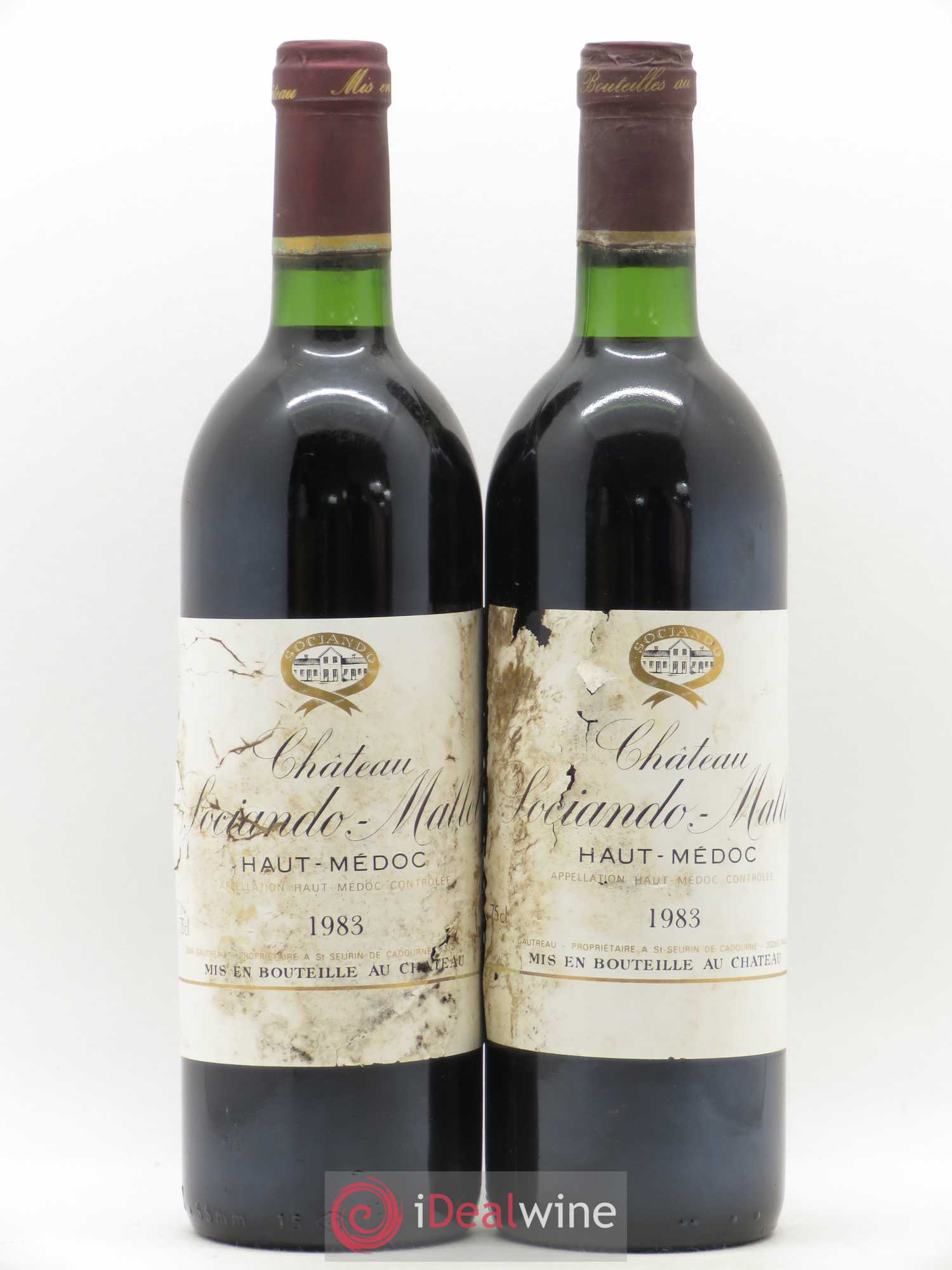Château Sociando Mallet 1983 - Lot de 11 bouteilles - 4