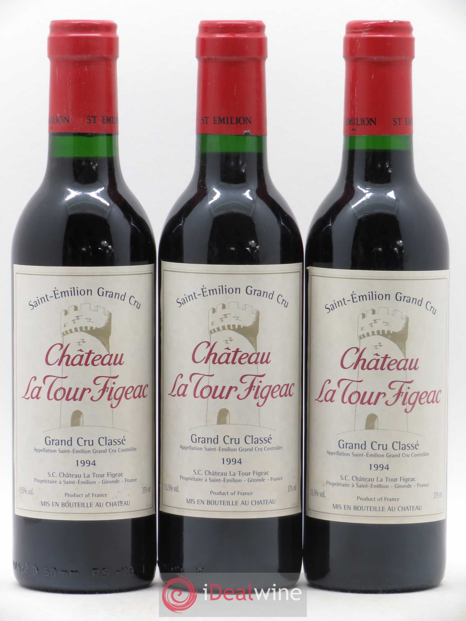 Château la Tour Figeac Grand Cru Classé 1994 - Lot de 12 demi bouteilles - 3