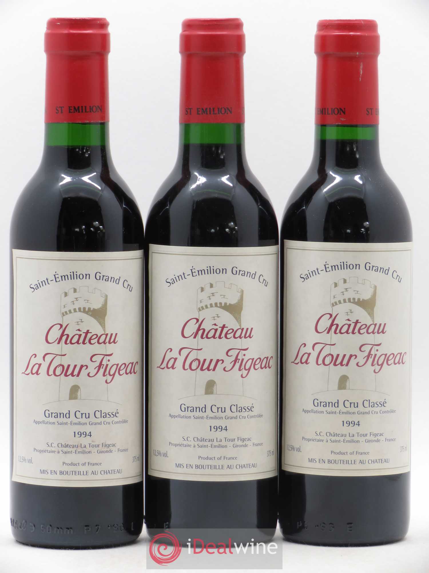 Château la Tour Figeac Grand Cru Classé 1994 - Lot de 12 demi bouteilles - 4