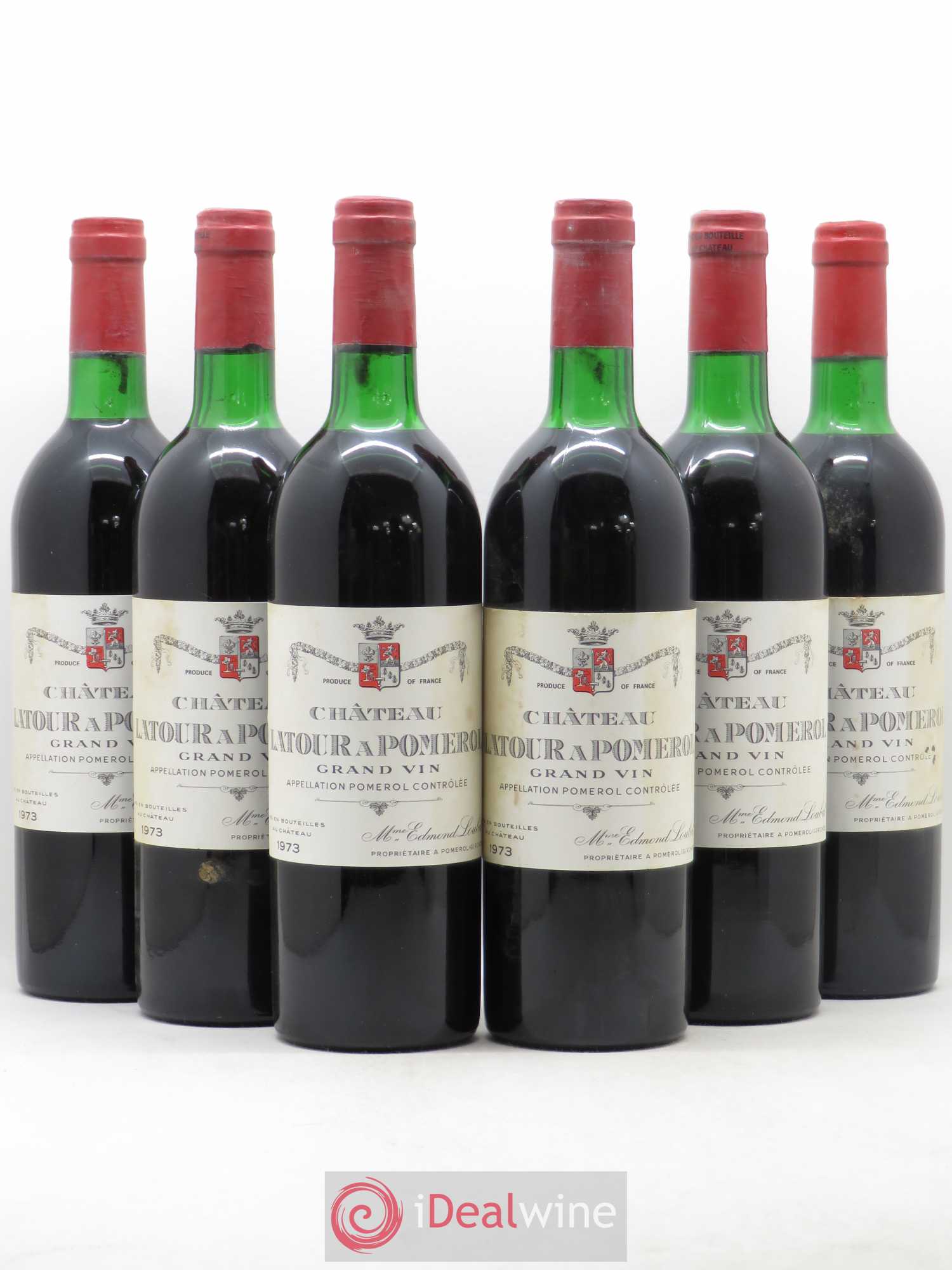 Château Latour à Pomerol 1973 - Lot de 6 bouteilles - 0
