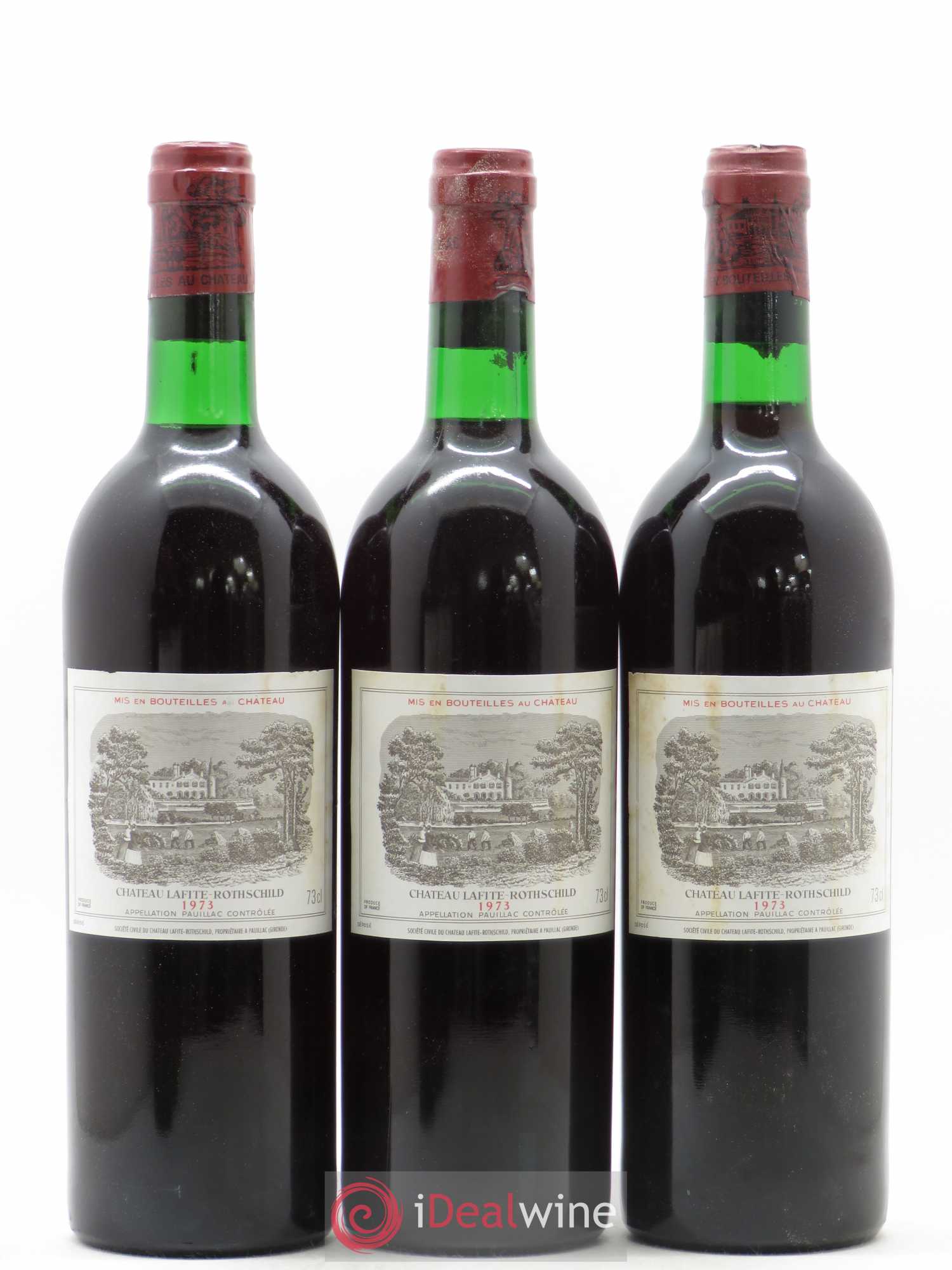 Château Lafite Rothschild 1er Grand Cru Classé 1973 - Lot de 6 bouteilles - 1