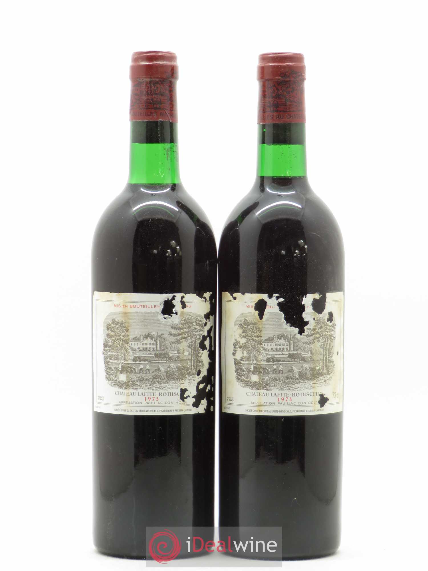 Château Lafite Rothschild 1er Grand Cru Classé 1973 - Lot de 2 bouteilles - 0