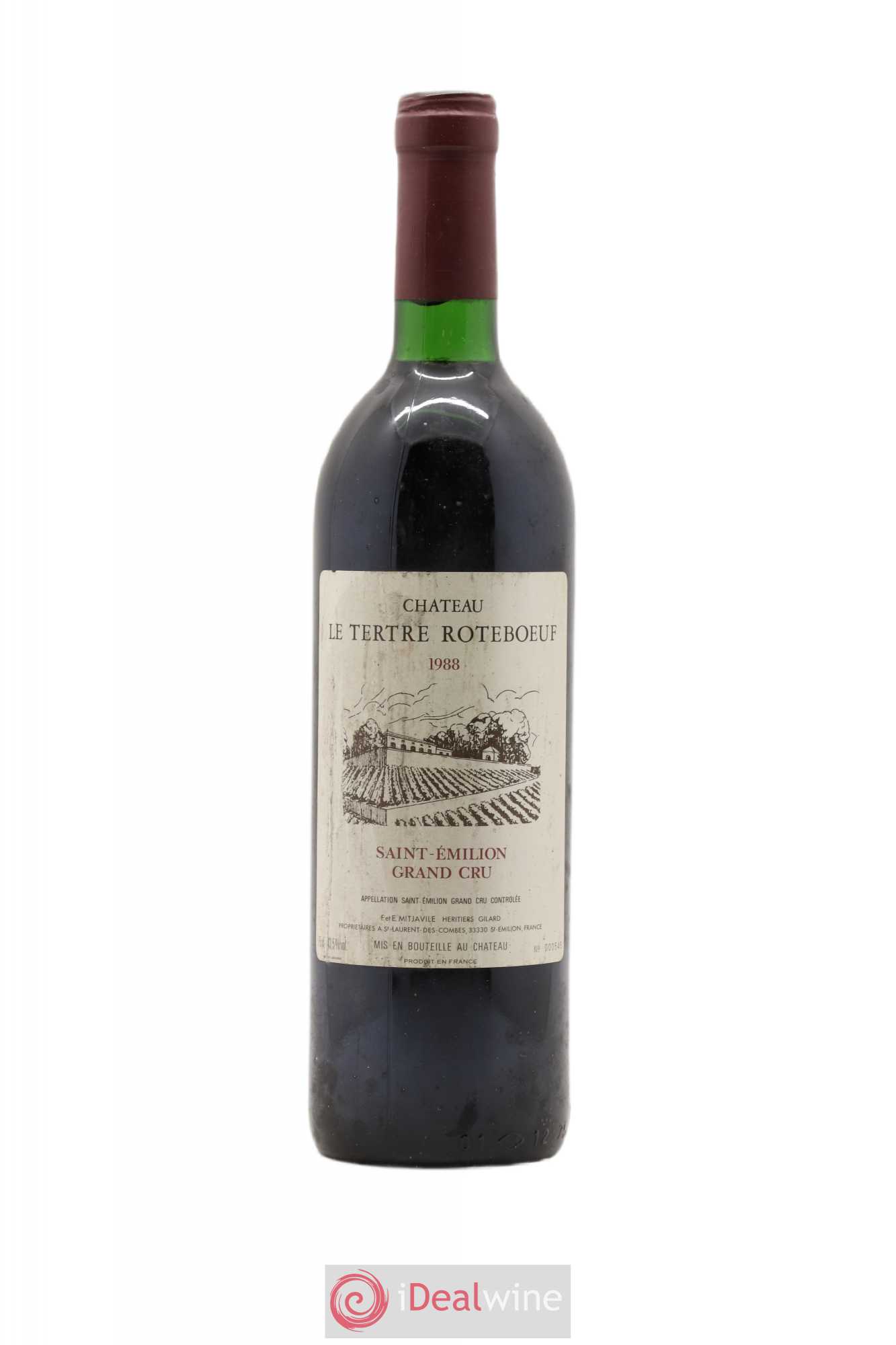 Château Tertre Roteboeuf 1988 - Lot de 1 bouteille - 0