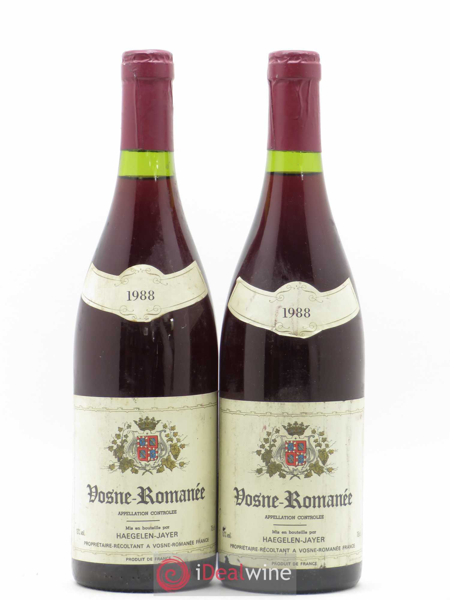 Vosne-Romanée Haegelen Jayer 1988 - Posten von 2 Flaschen - 0