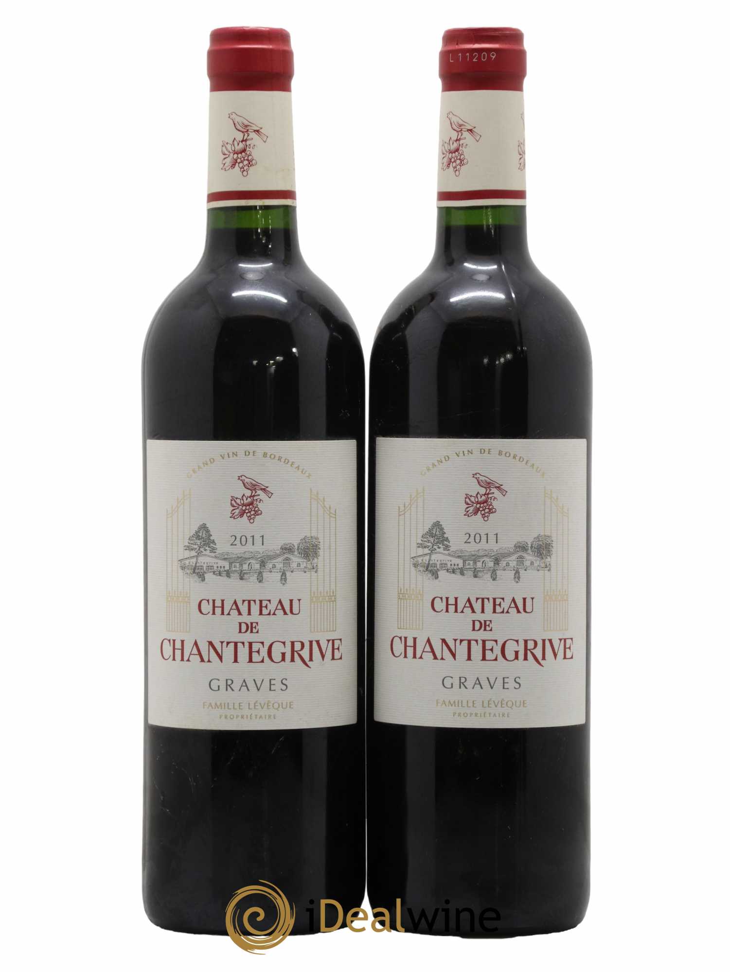 Château de Chantegrive 2011 - Lot de 2 bouteilles - 0