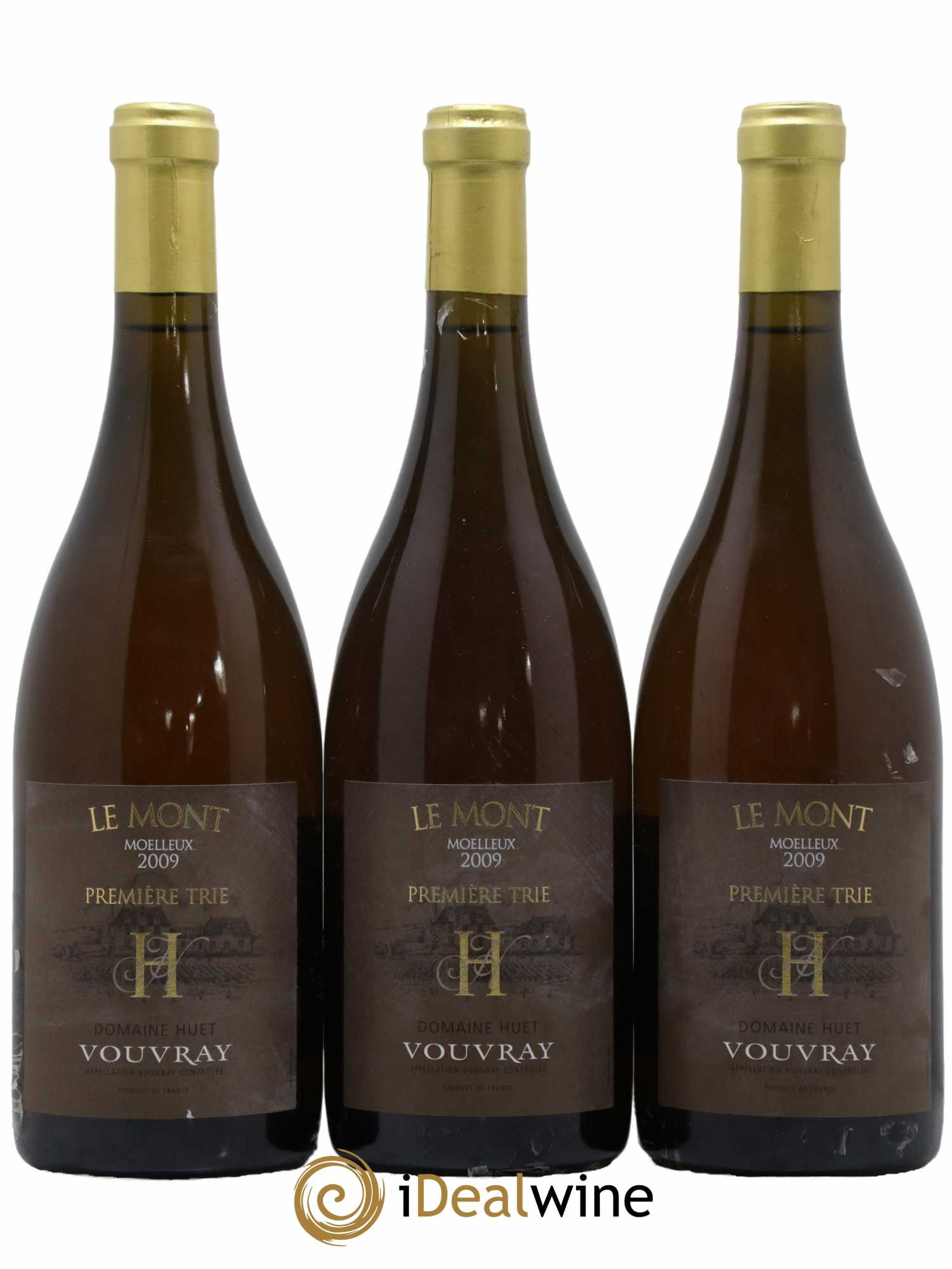 Vouvray Le Mont Moelleux 1ère Trie Domaine Huet 2009 - Lotto di 3 bottiglie - 0