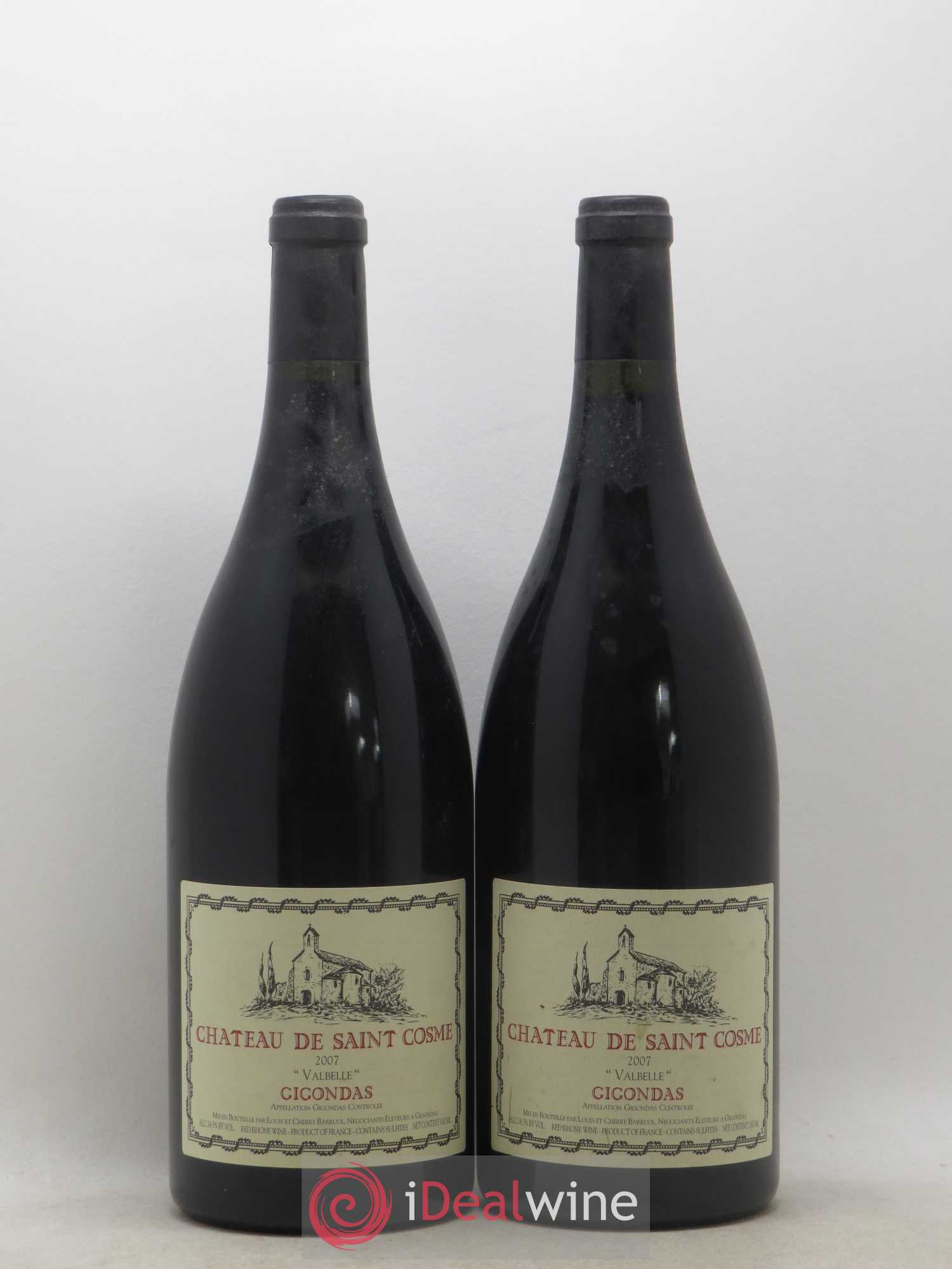 Gigondas Château de St Côme Valbelle 2007 - Posten von 2 Magnum - 0