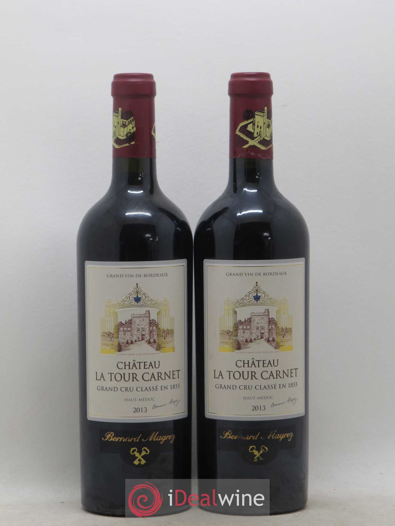 Château la Tour Carnet 4ème Grand Cru Classé 2013 - Lot de 2 bouteilles - 0