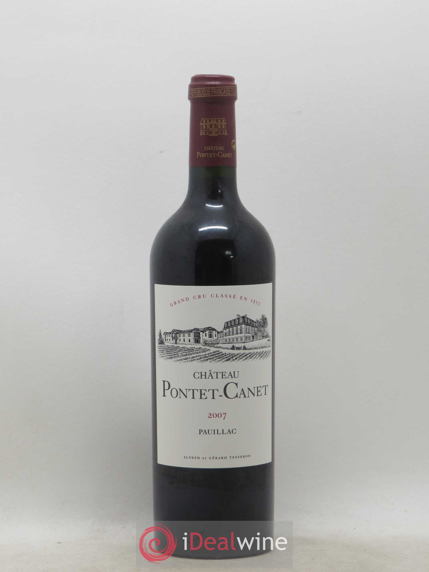 Château Pontet Canet 5ème Grand Cru Classé 2007 - Lot de 1 bouteille - 0
