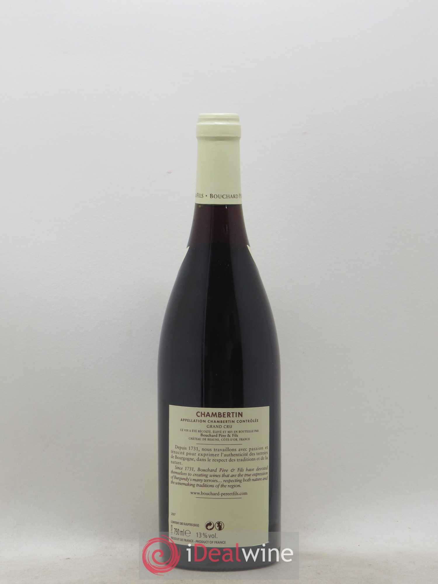Chambertin Grand Cru Bouchard Père & Fils 2007 - Lot de 1 bouteille - 1