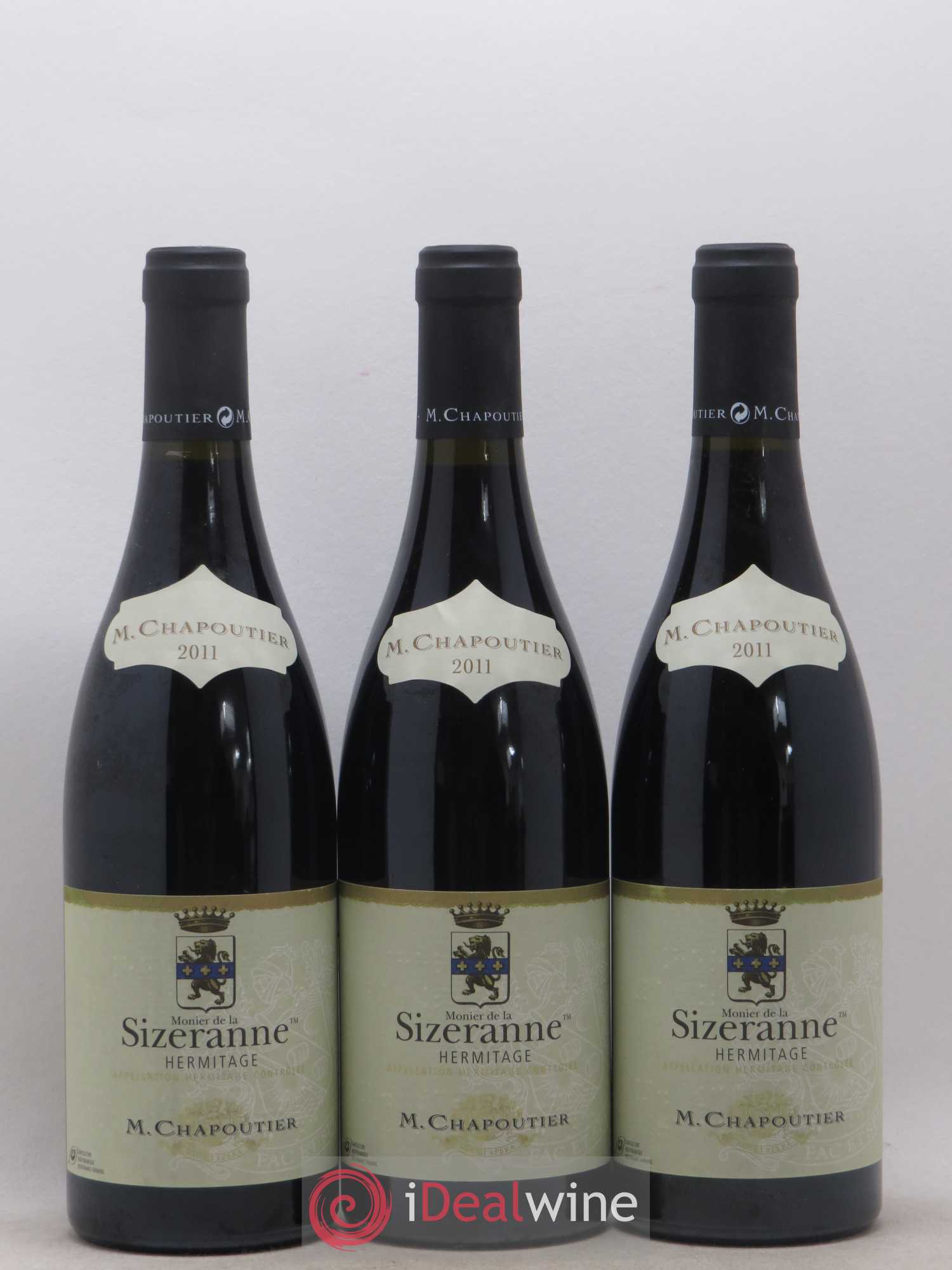 Hermitage Monier de La Sizeranne Chapoutier 2011 - Lot de 3 bouteilles - 0