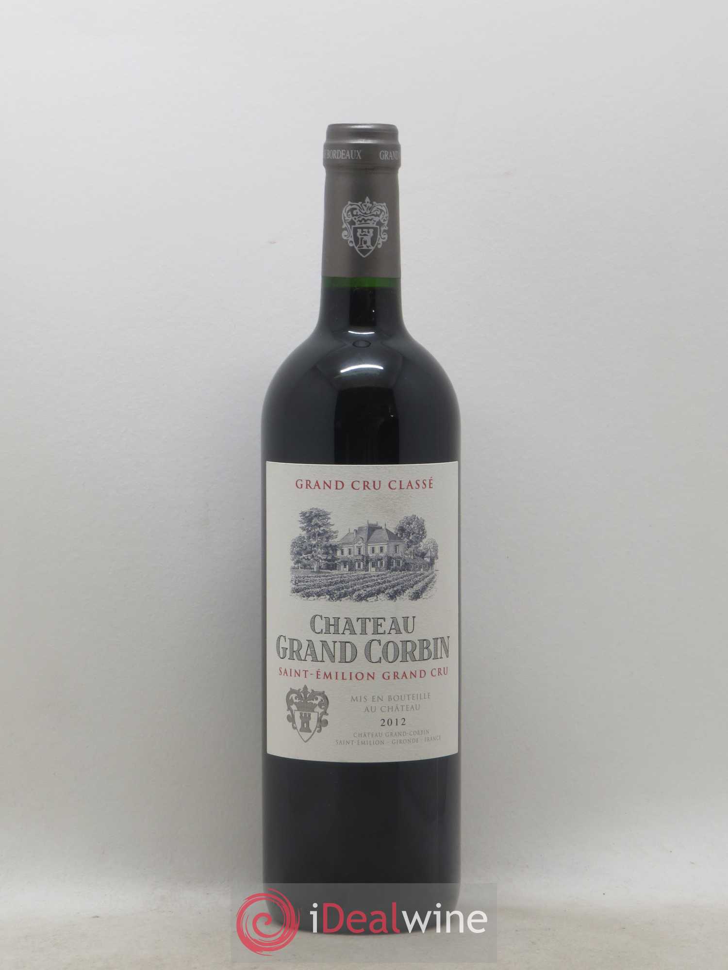 Château Grand Corbin Grand Cru Classé 2012 - Lot de 1 bouteille - 0