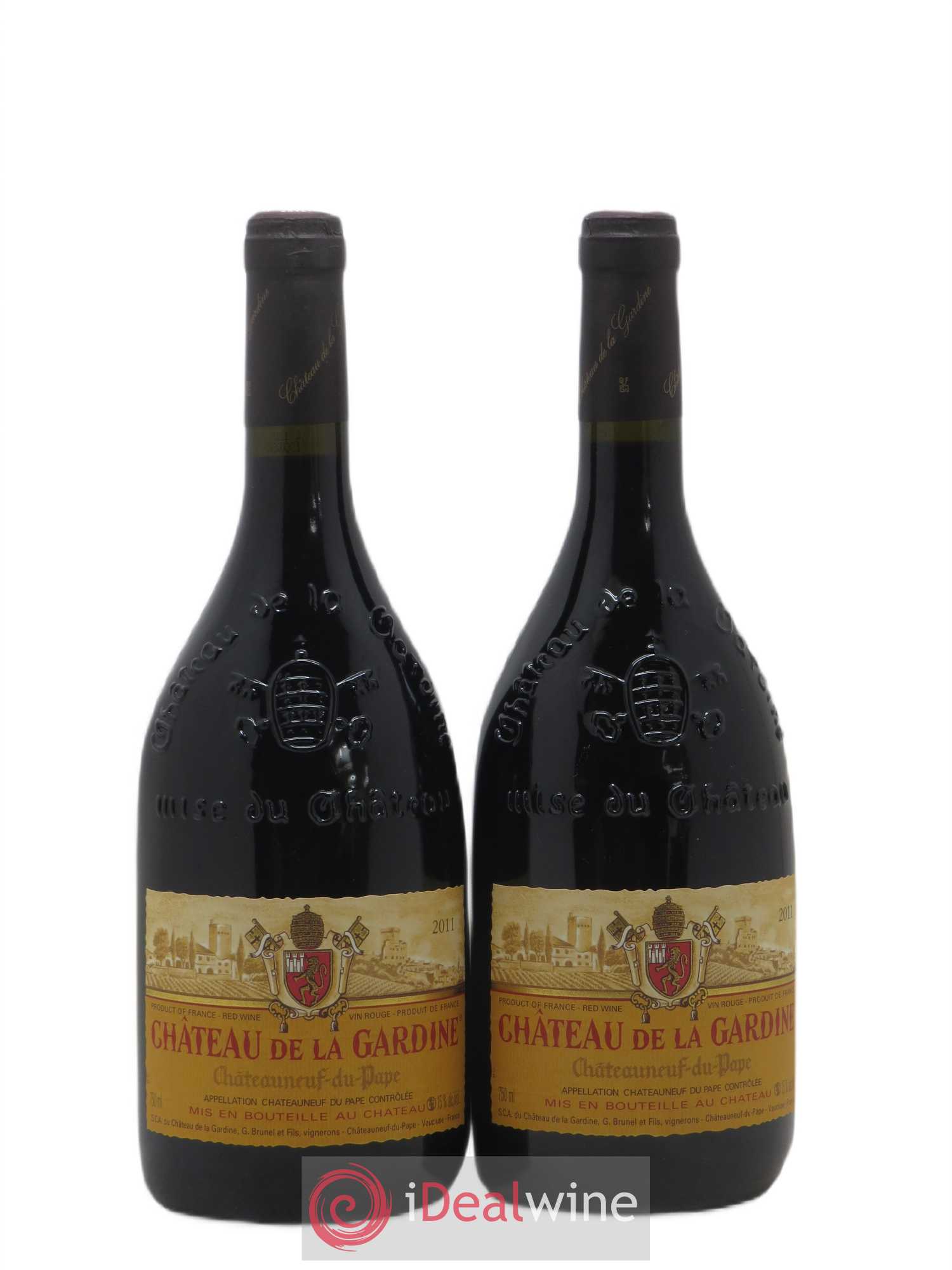 Châteauneuf-du-Pape Château de La Gardine Famille Brunel 2011 - Lot de 2 bouteilles - 0