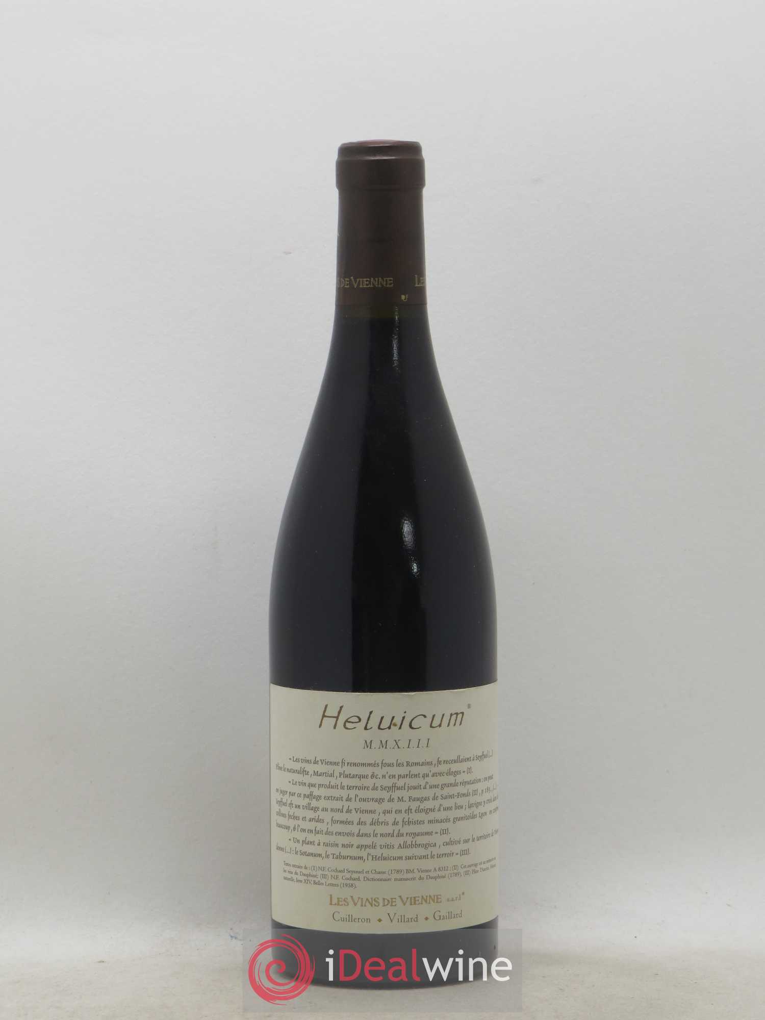 Collines Rhodaniennes Heluicum Les vins de Vienne 2013 - Posten von 1 Flasche - 0