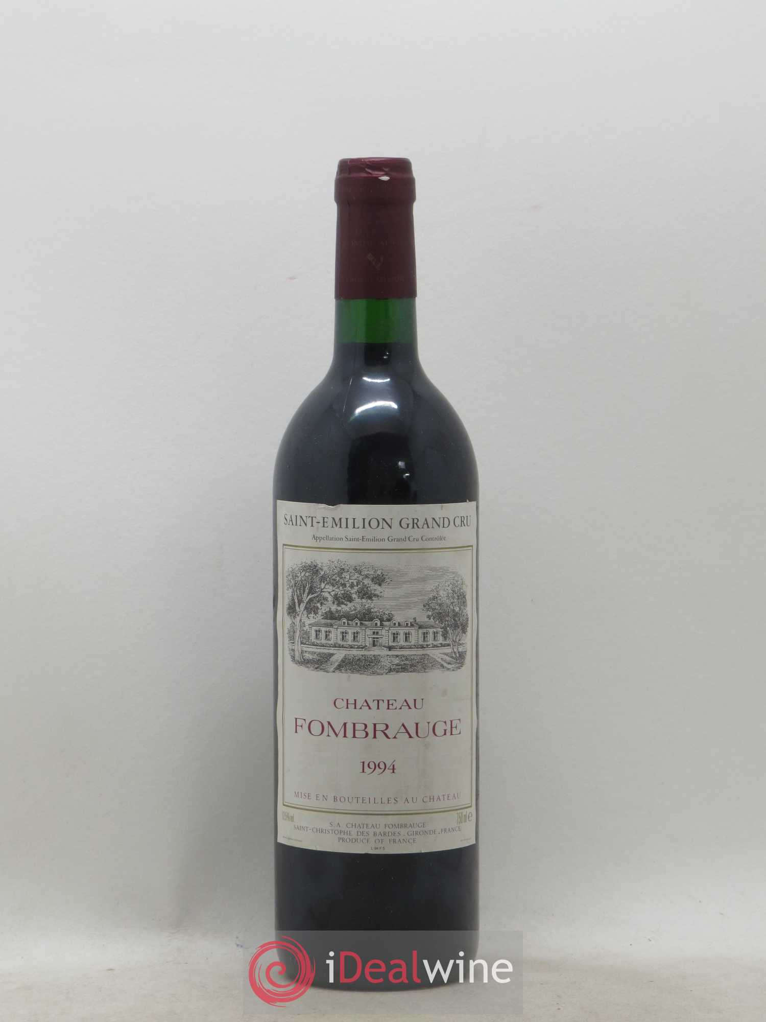 Château Fombrauge Grand Cru Classé 1994 - Lot de 1 bouteille - 0