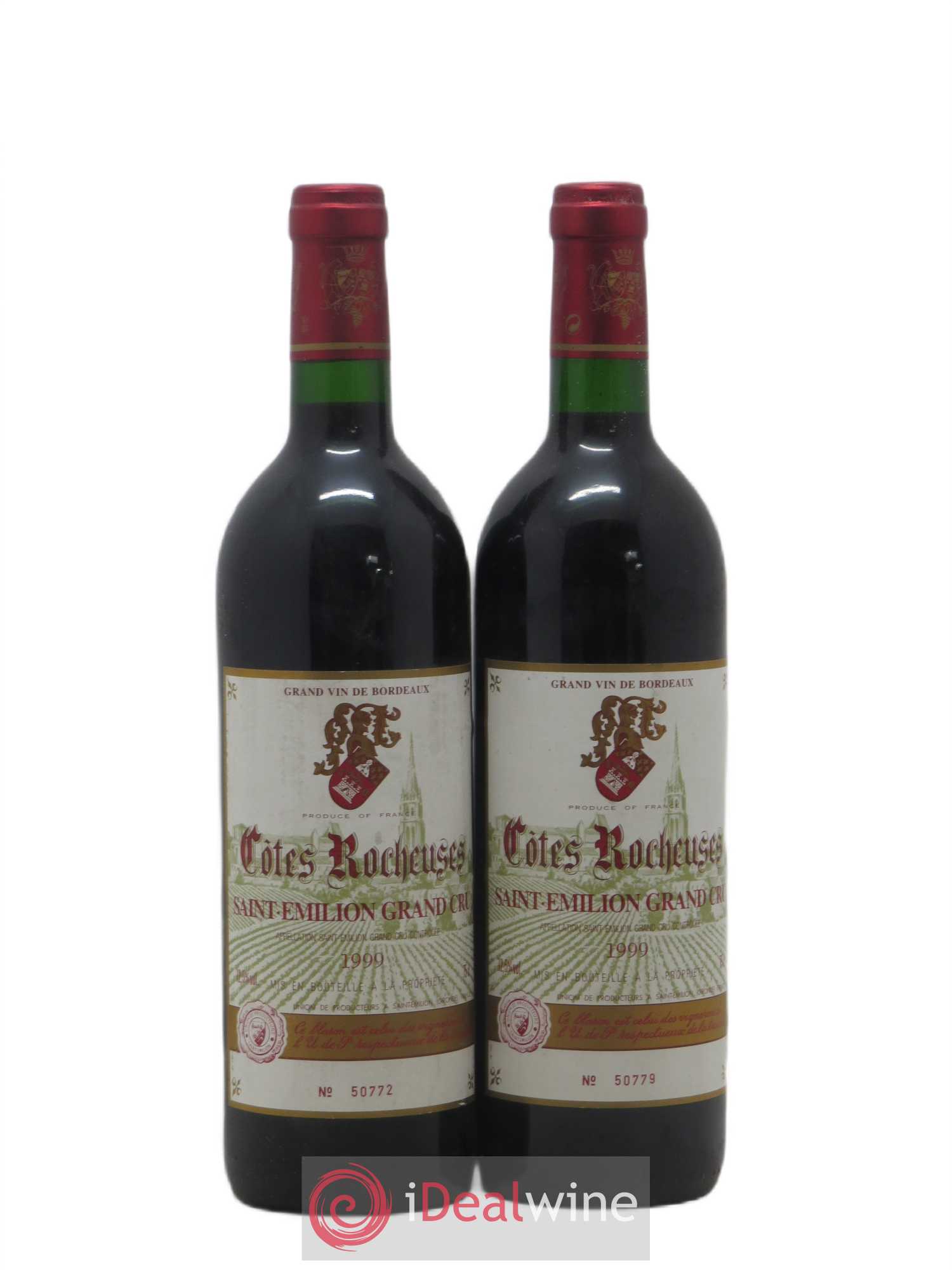 Saint-Émilion Grand Cru Côtes Rocheuses 1999 - Lot de 2 bouteilles - 0
